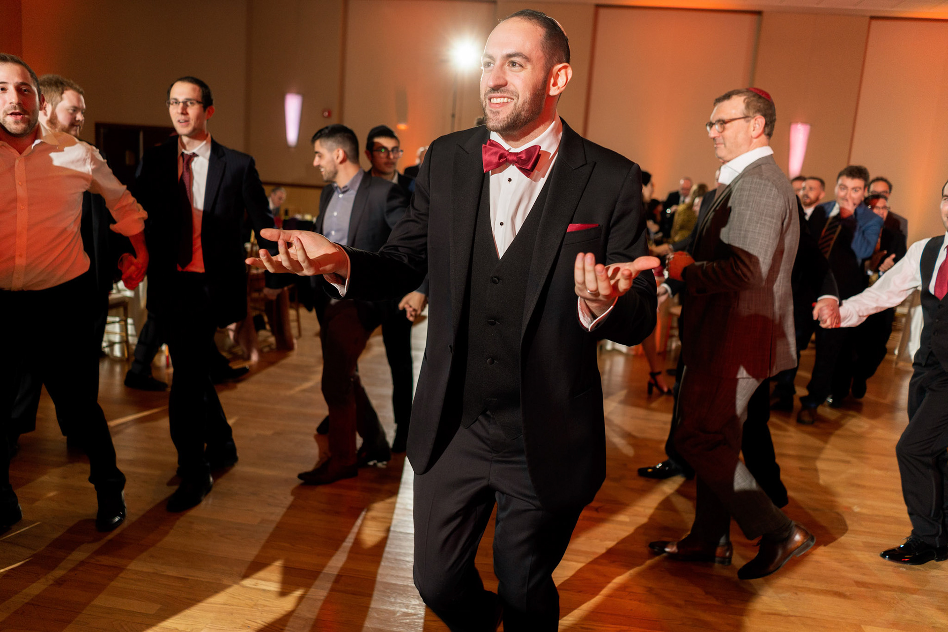 Wedding of Rebecca and Elliot at Beth Tfiloh in Pikesville, MD on Sunday, December 12, 2021.