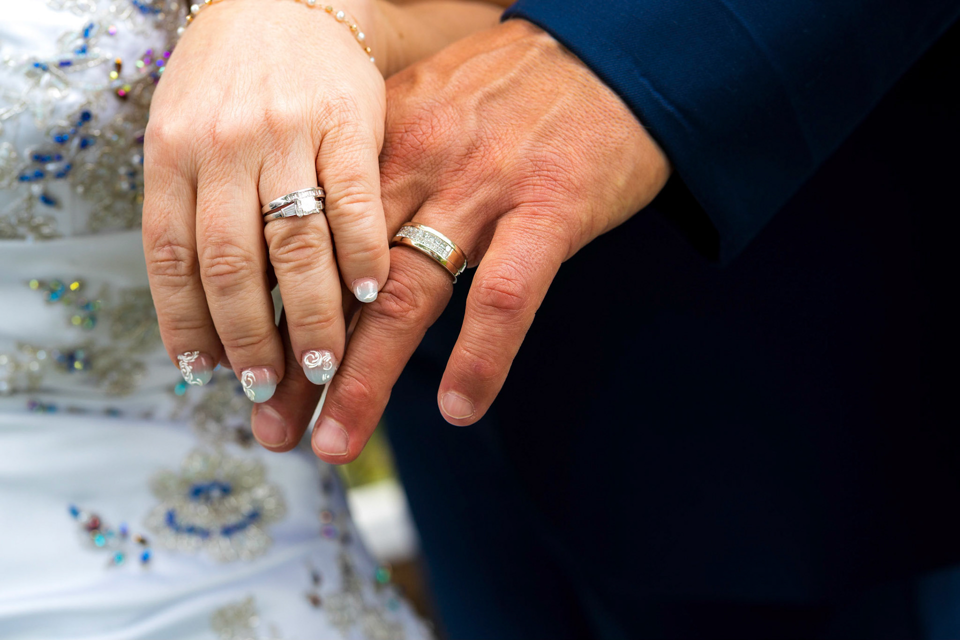 Marina and Mike’s intimate wedding at their home in Arlington, VA.
