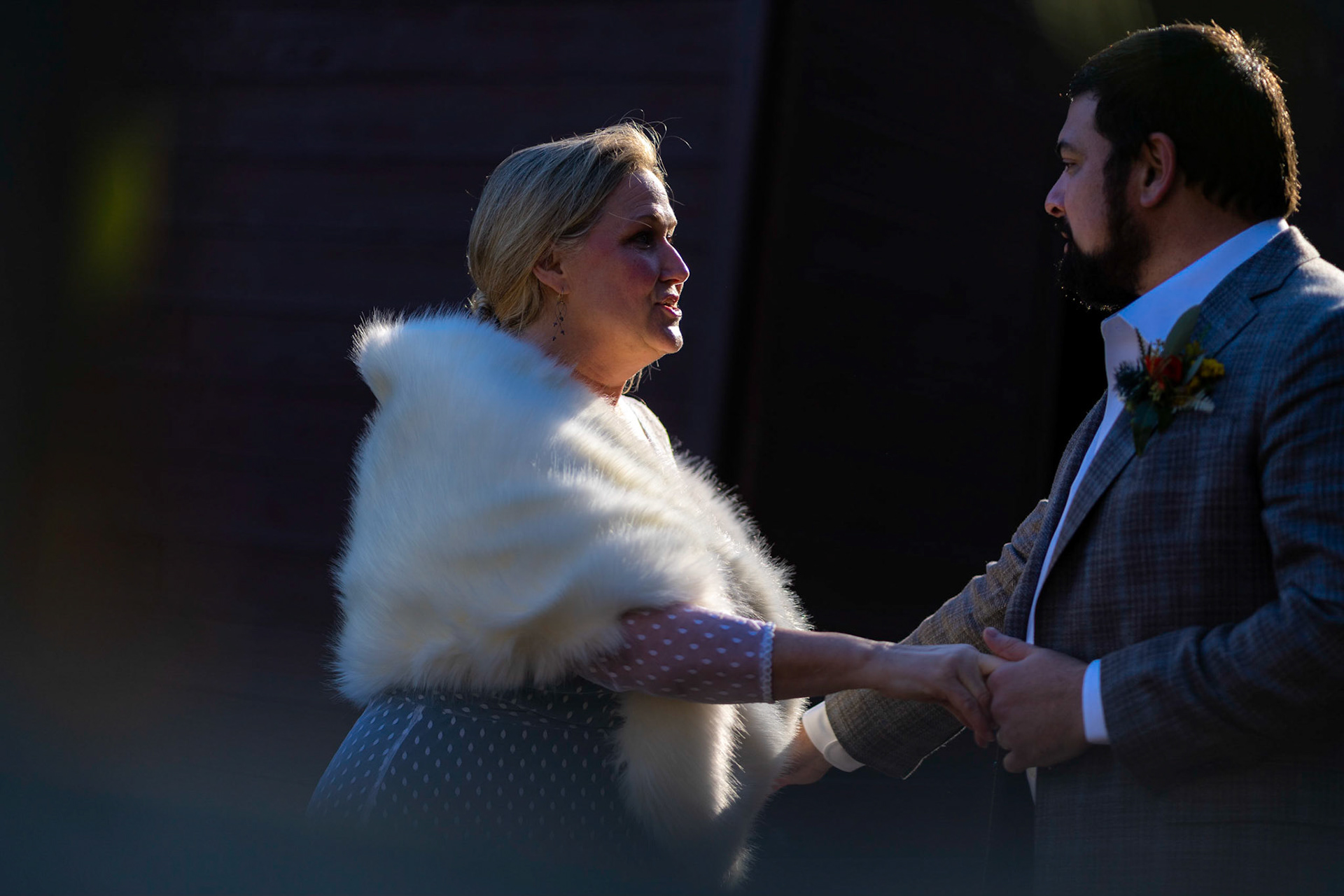 Sarah and Raj wed at their home in Parkton, MD on Sunday, December 27, 2020.