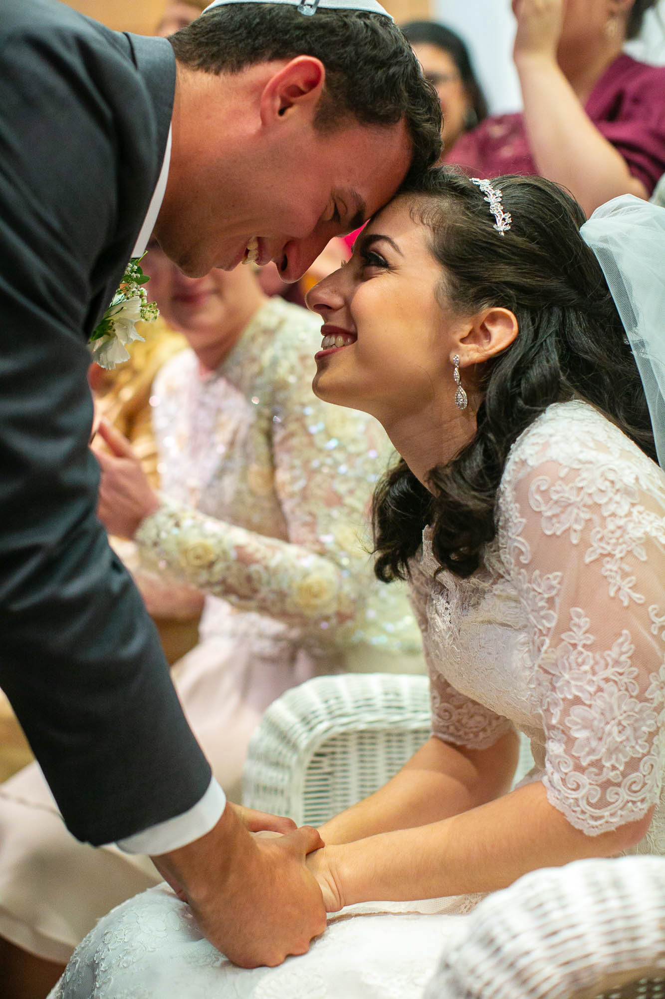 Arienne and Avi wed at Beth Tfiloh on Sunday, June10, 2018.