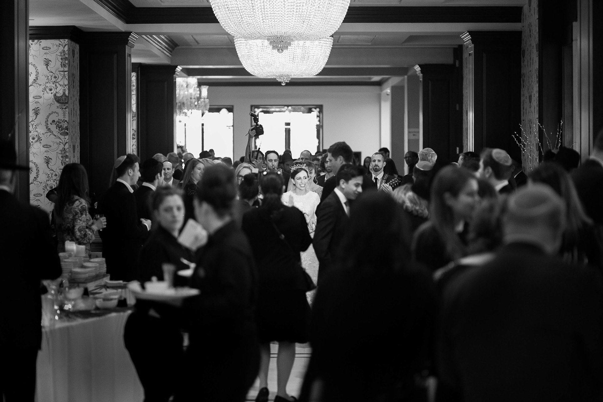 Modern Orthodox Jewish Wedding Grand Lodge Hunt Valley Baltimore Chosson Kallah Tish Bedeken Chuppah Party Portraits Spring Cloudy Rain Fran Berger