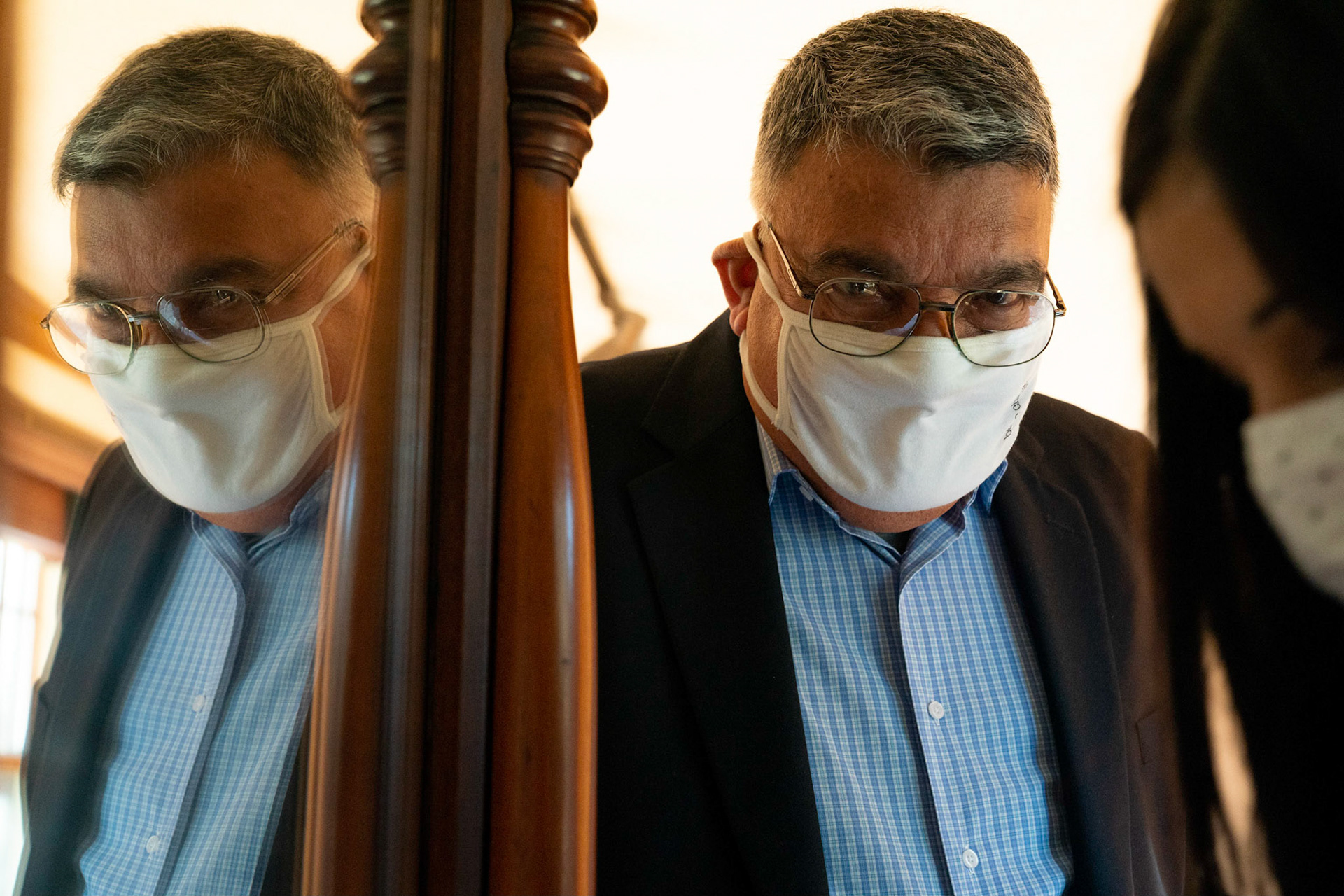 Sarah and Raj wed at their home in Parkton, MD on Sunday, December 27, 2020.