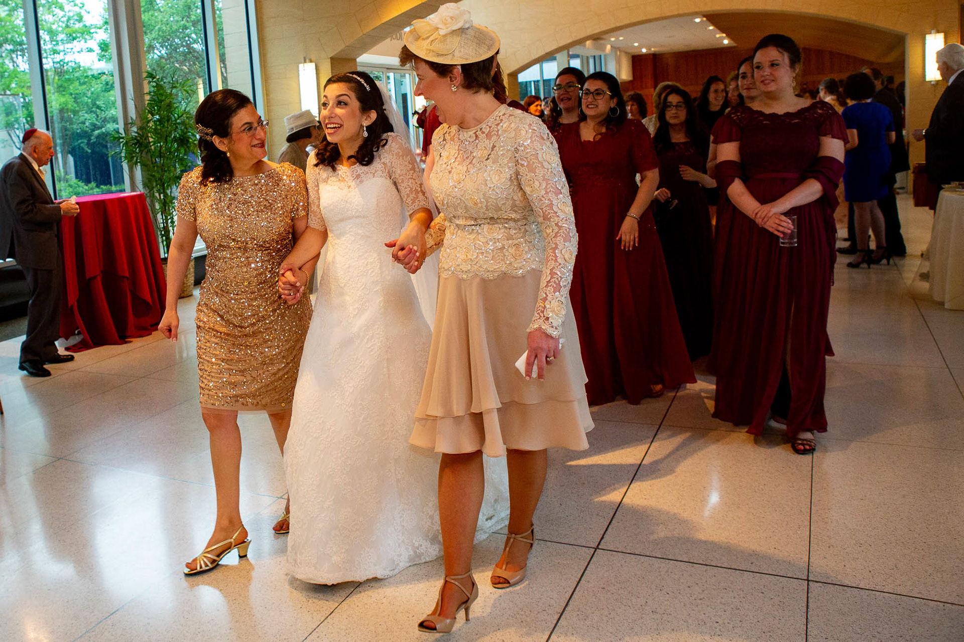 Arienne and Avi wed at Beth Tfiloh on Sunday, June10, 2018.