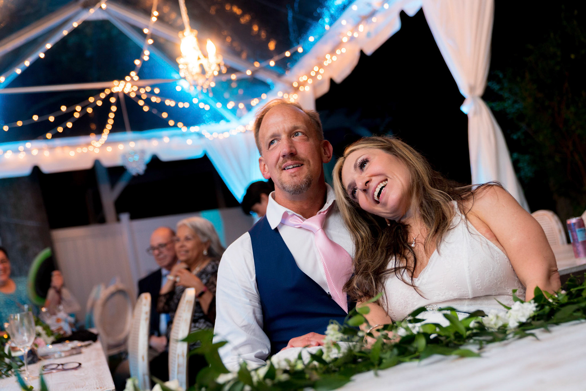 Marina and Mike’s intimate wedding at their home in Arlington, VA.