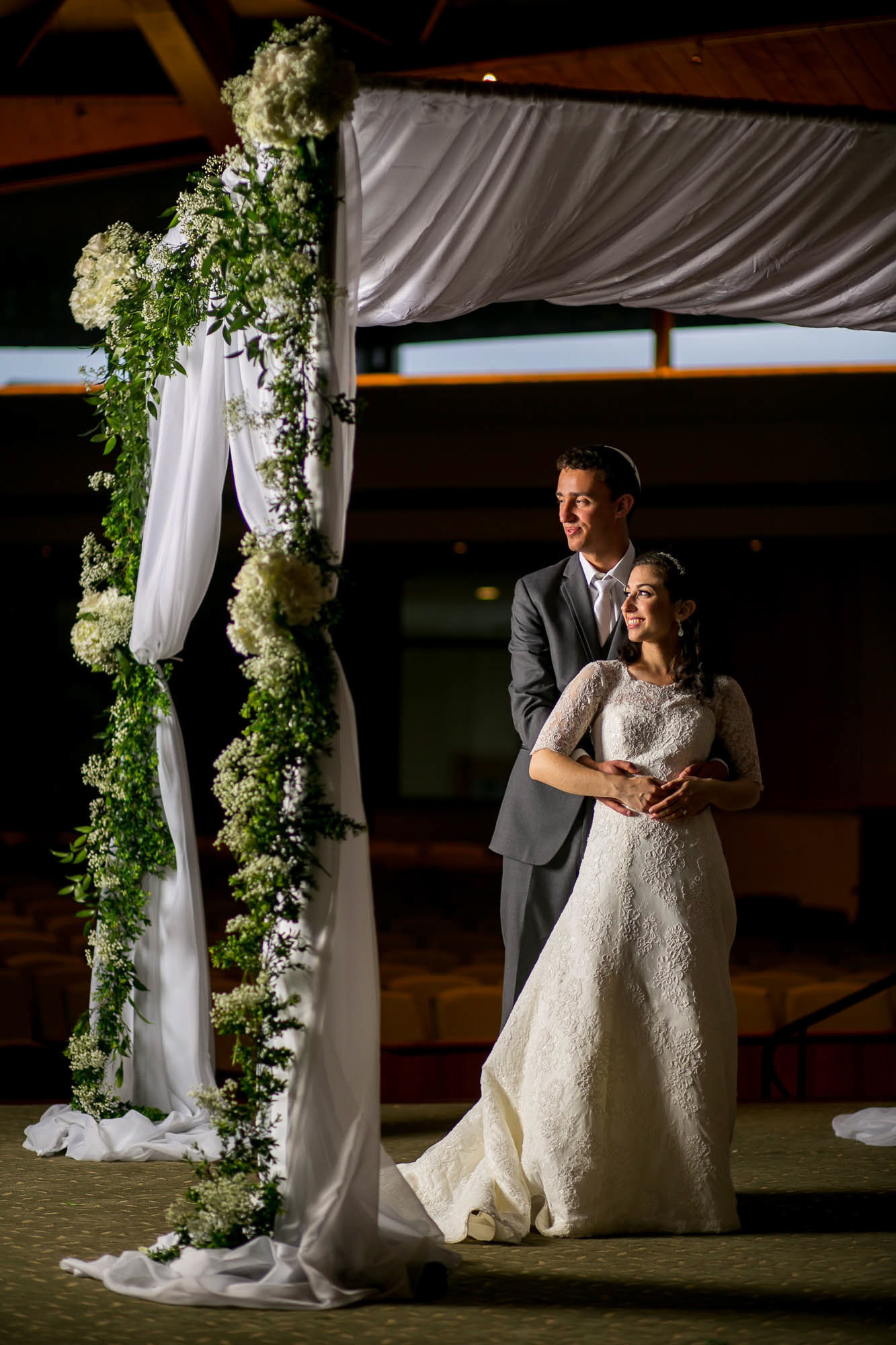 Arienne and Avi wed at Beth Tfiloh on Sunday, June10, 2018.