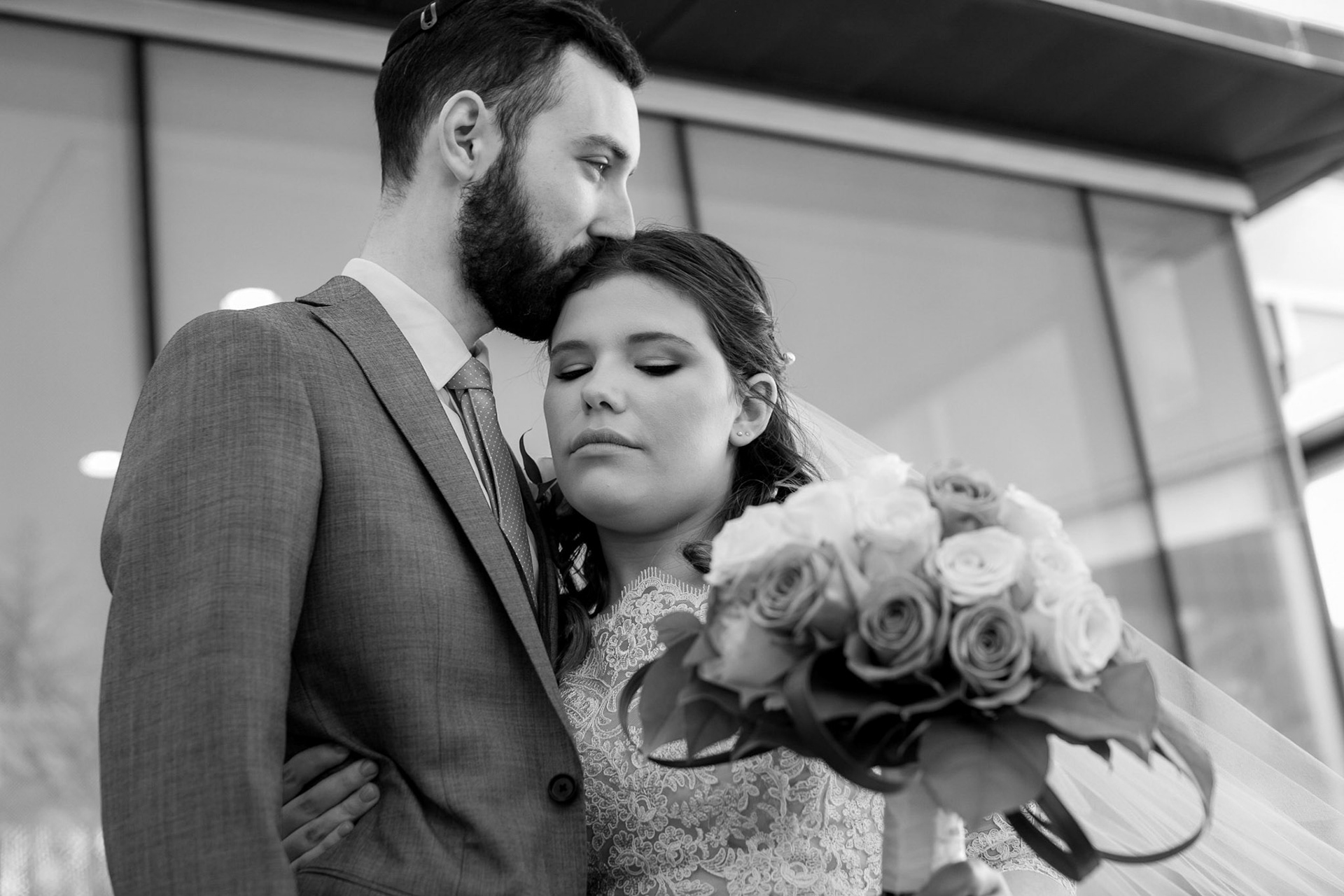 Alison and Shai wed at Beth Tfiloh in Baltimore, MD on Sunday, December 23, 2018.