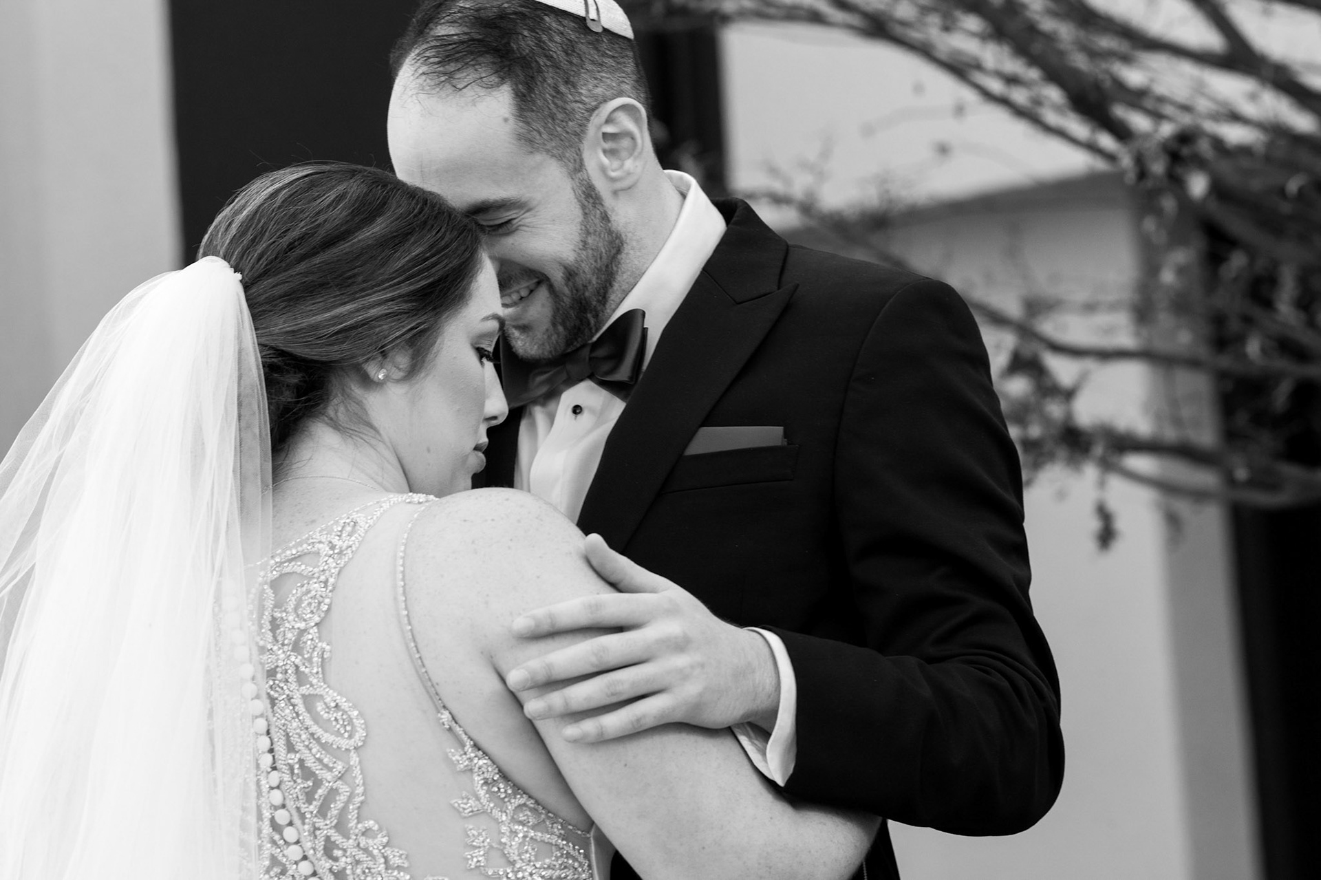 Wedding of Rebecca and Elliot at Beth Tfiloh in Pikesville, MD on Sunday, December 12, 2021.