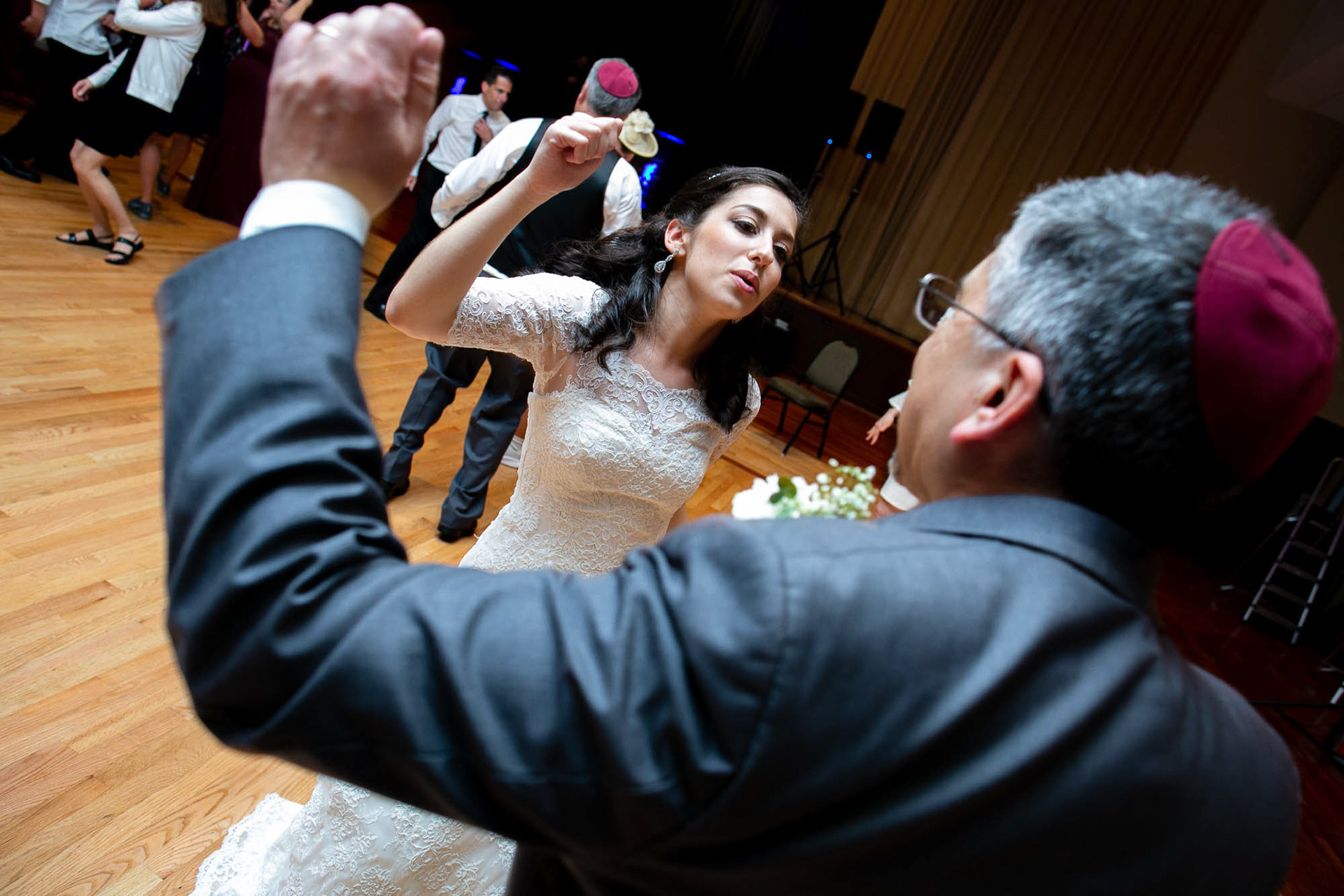 Arienne and Avi wed at Beth Tfiloh on Sunday, June10, 2018.