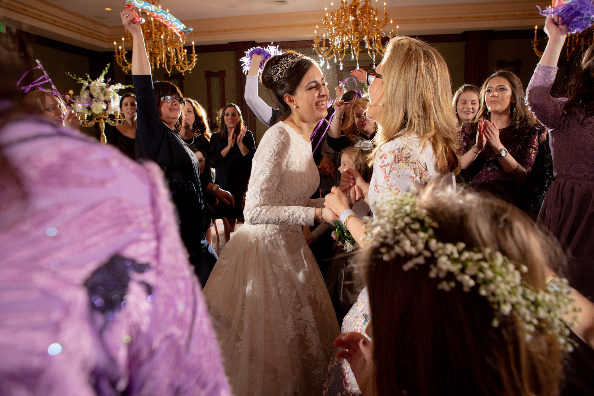 Modern Orthodox Jewish Wedding Grand Lodge Hunt Valley Baltimore Chosson Kallah Tish Bedeken Chuppah Party Portraits Spring Cloudy Rain Fran Berger