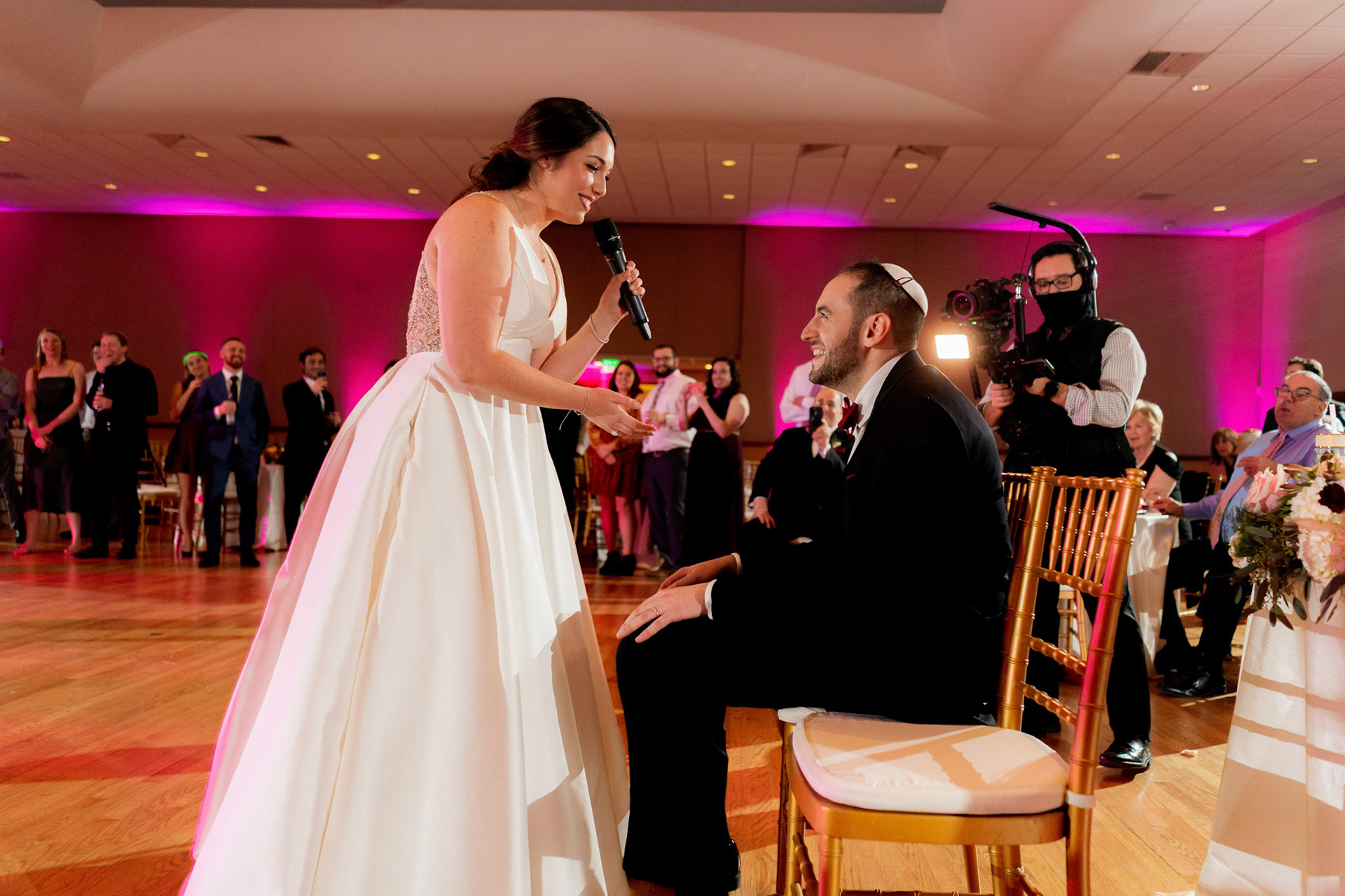 Wedding of Rebecca and Elliot at Beth Tfiloh in Pikesville, MD on Sunday, December 12, 2021.