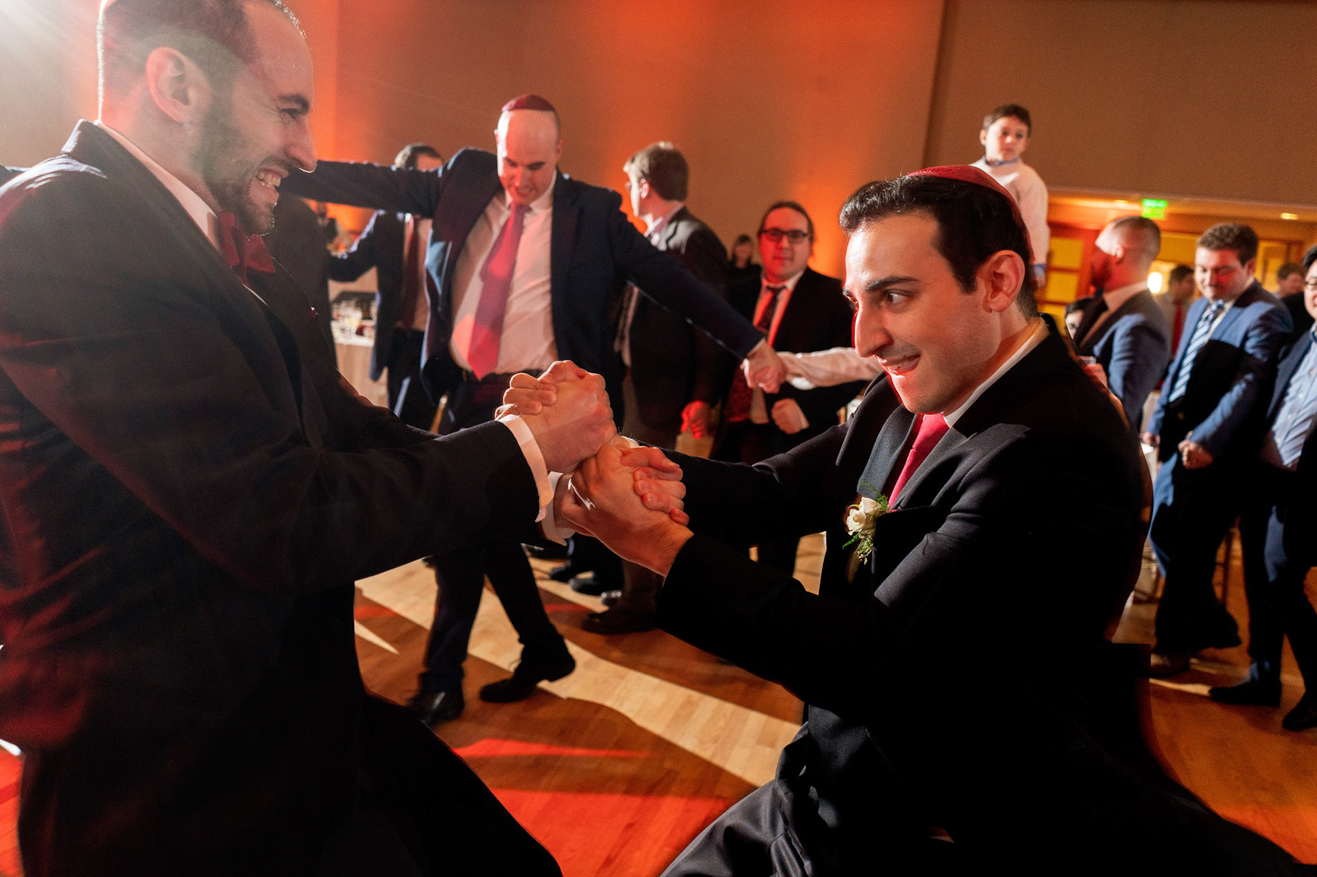 Wedding of Rebecca and Elliot at Beth Tfiloh in Pikesville, MD on Sunday, December 12, 2021.