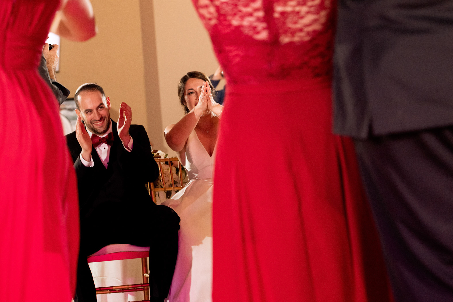 Wedding of Rebecca and Elliot at Beth Tfiloh in Pikesville, MD on Sunday, December 12, 2021.