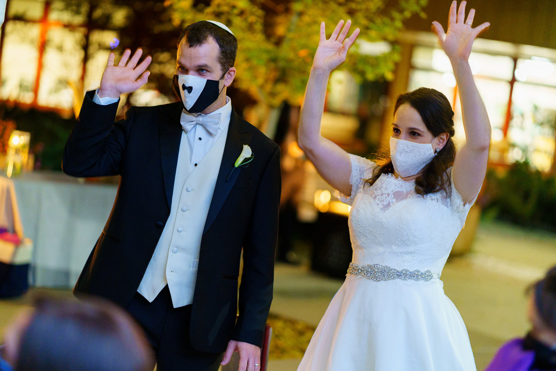 Shoshana and Dani wed at Brookside Gardens in Wheaton, MD on Sunday, November 1, 2020.