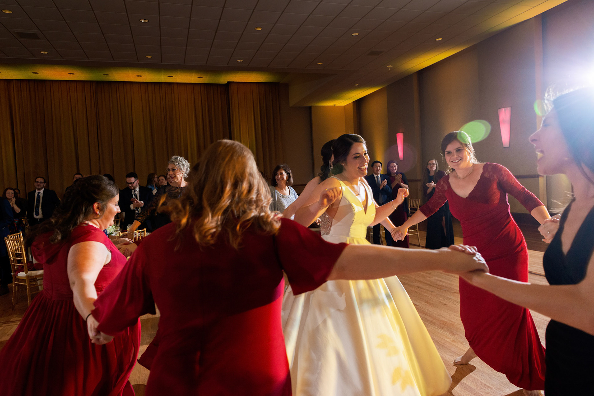 Wedding of Rebecca and Elliot at Beth Tfiloh in Pikesville, MD on Sunday, December 12, 2021.