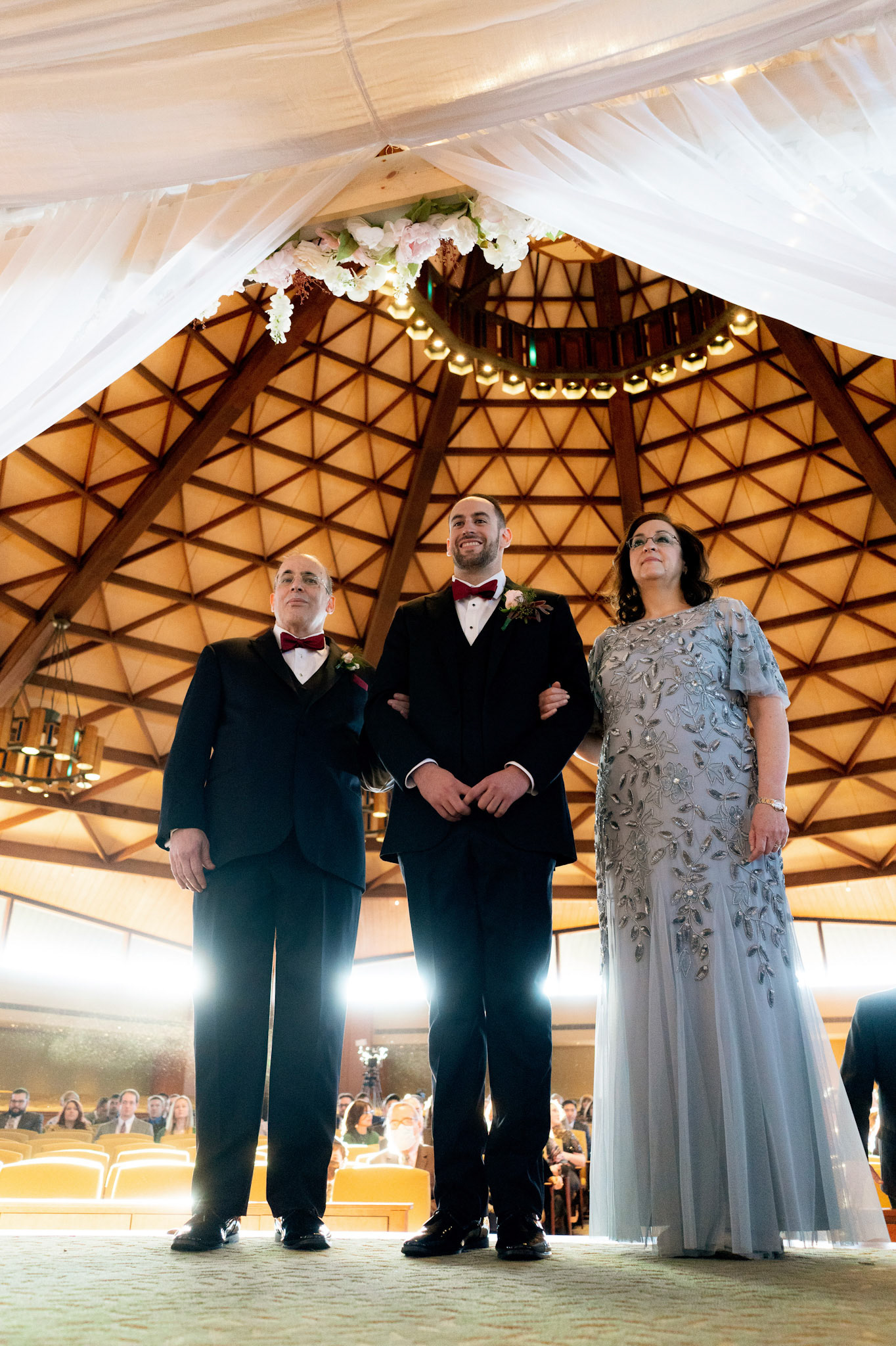 Wedding of Rebecca and Elliot at Beth Tfiloh in Pikesville, MD on Sunday, December 12, 2021.