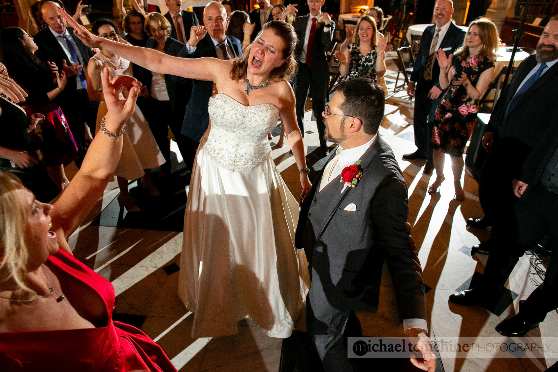 Denise and Sylvain's Peabody Institute wedding on March 2, 2019 in Baltimore, MD
