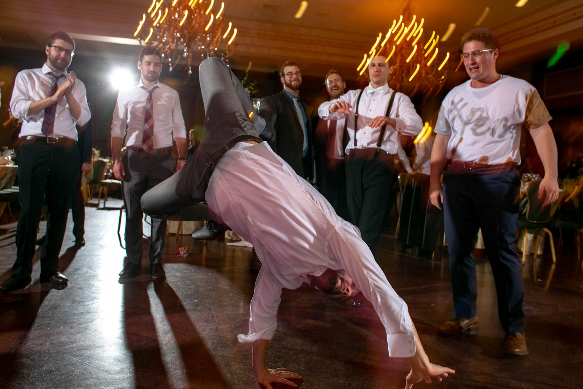 Modern Orthodox Jewish Wedding Grand Lodge Hunt Valley Baltimore Chosson Kallah Tish Bedeken Chuppah Party Portraits Spring Cloudy Rain Fran Berger