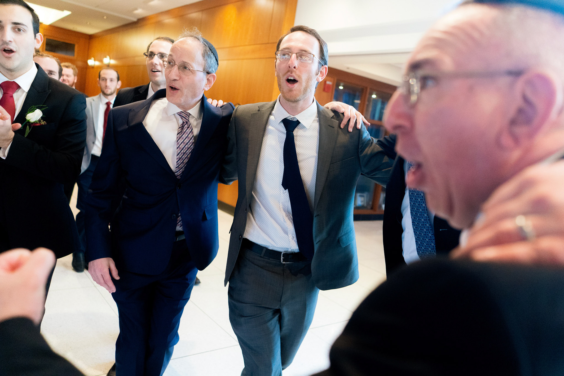 Wedding of Rebecca and Elliot at Beth Tfiloh in Pikesville, MD on Sunday, December 12, 2021.