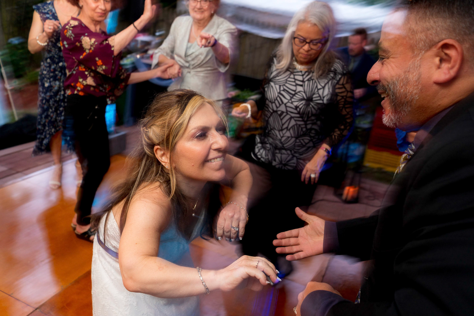 Marina and Mike’s intimate wedding at their home in Arlington, VA.
