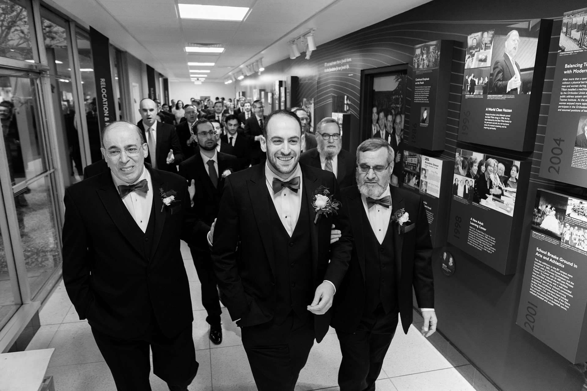 Wedding of Rebecca and Elliot at Beth Tfiloh in Pikesville, MD on Sunday, December 12, 2021.