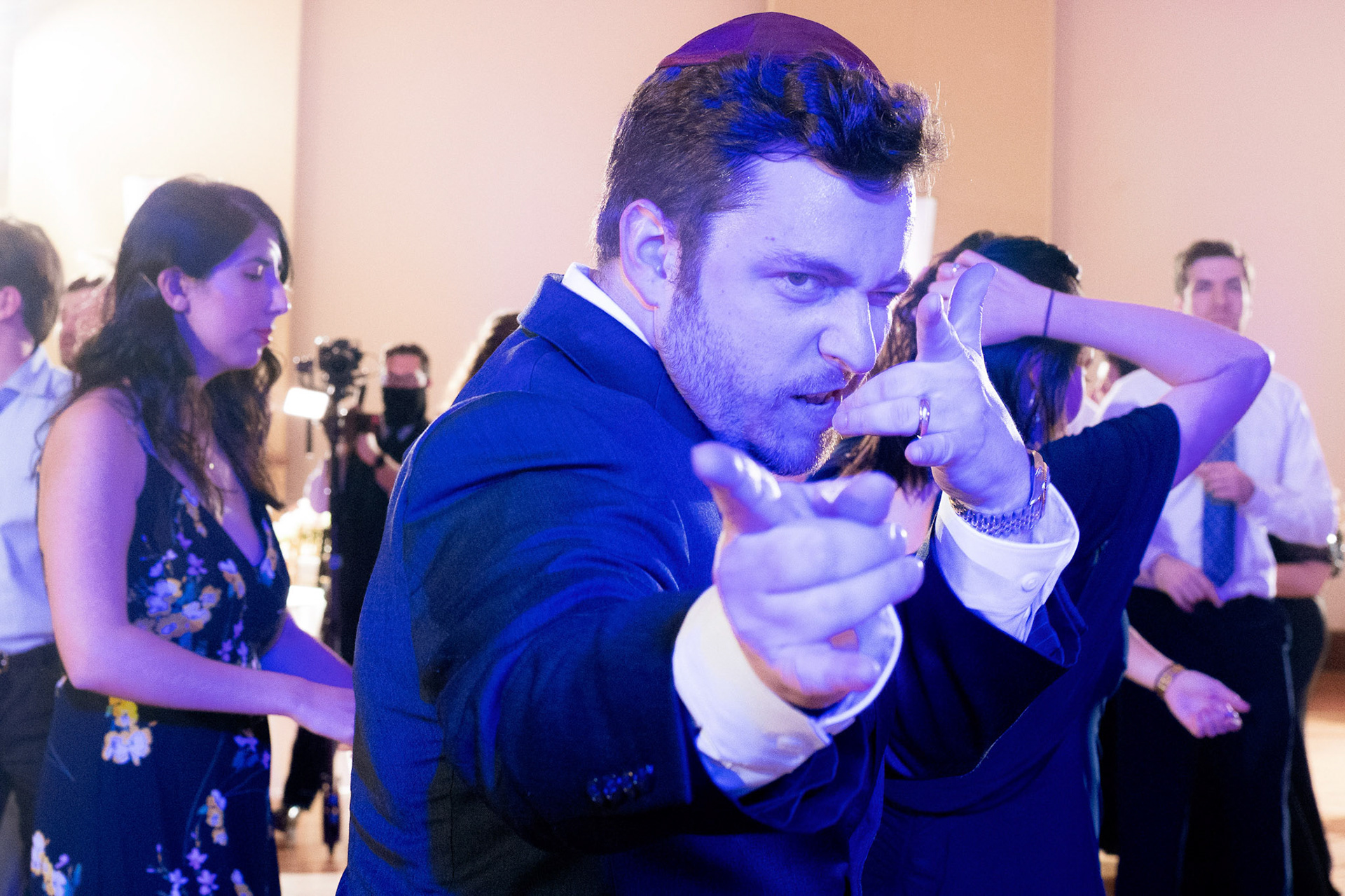 Wedding of Rebecca and Elliot at Beth Tfiloh in Pikesville, MD on Sunday, December 12, 2021.