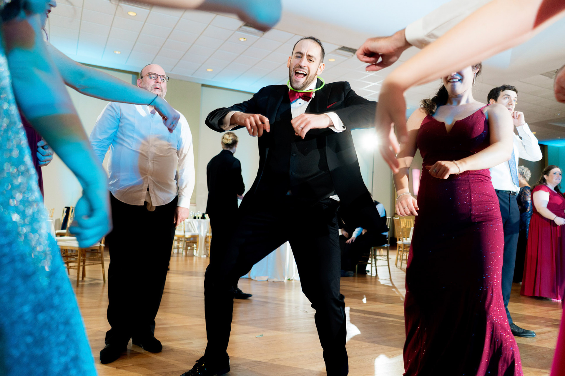 Wedding of Rebecca and Elliot at Beth Tfiloh in Pikesville, MD on Sunday, December 12, 2021.