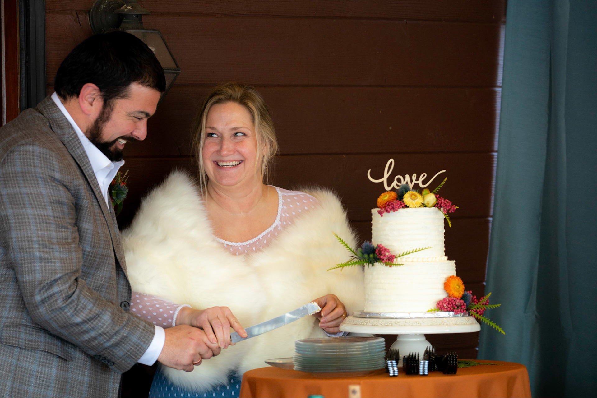 Sarah and Raj wed at their home in Parkton, MD on Sunday, December 27, 2020.