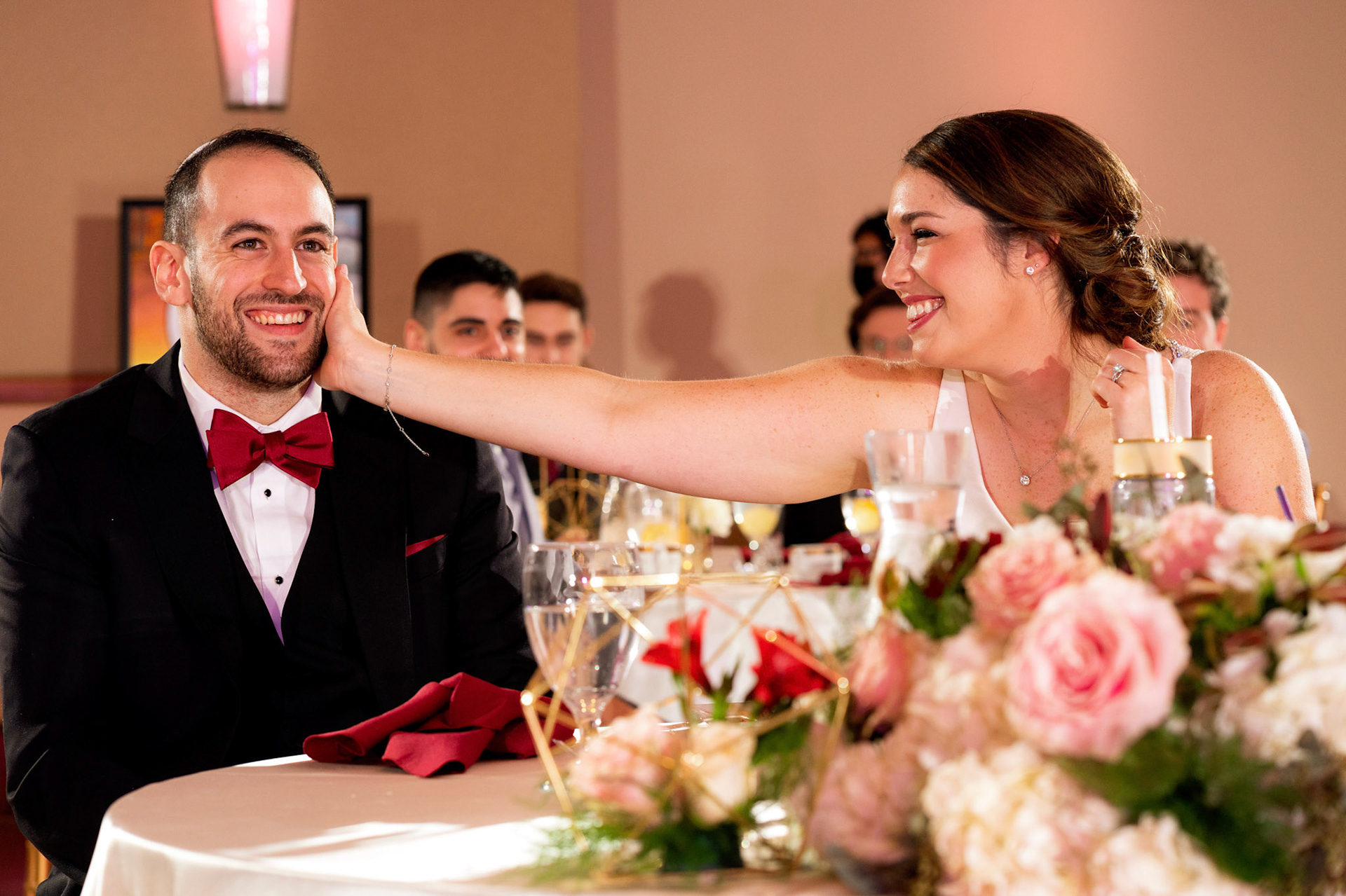 Wedding of Rebecca and Elliot at Beth Tfiloh in Pikesville, MD on Sunday, December 12, 2021.