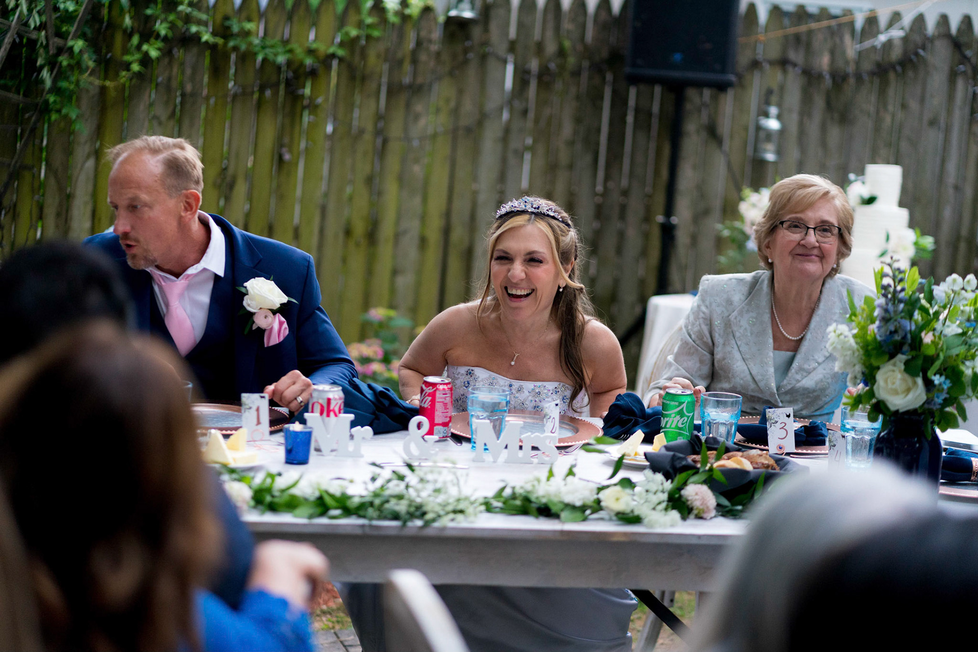 Marina and Mike’s intimate wedding at their home in Arlington, VA.