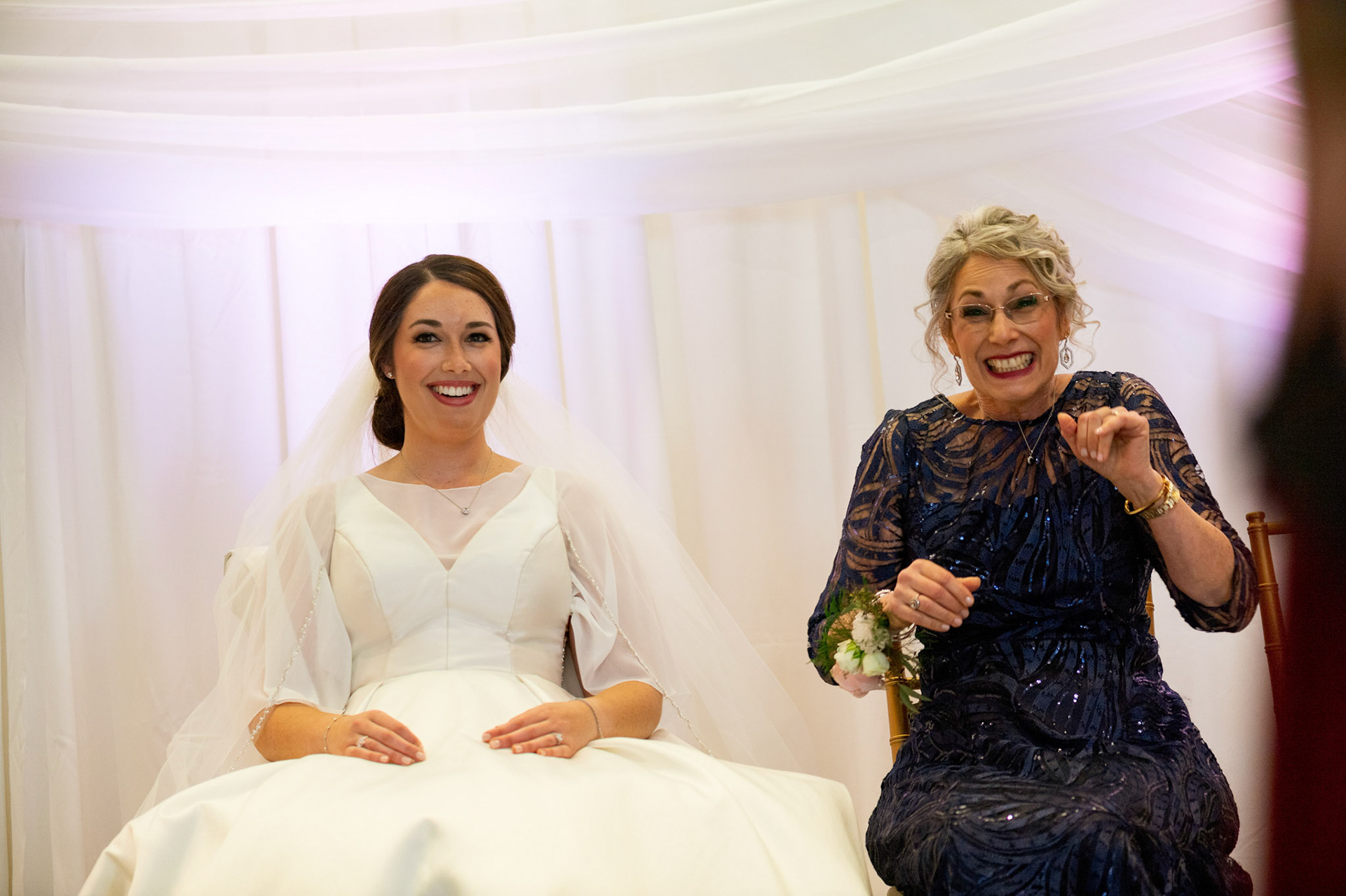 Wedding of Rebecca and Elliot at Beth Tfiloh in Pikesville, MD on Sunday, December 12, 2021.