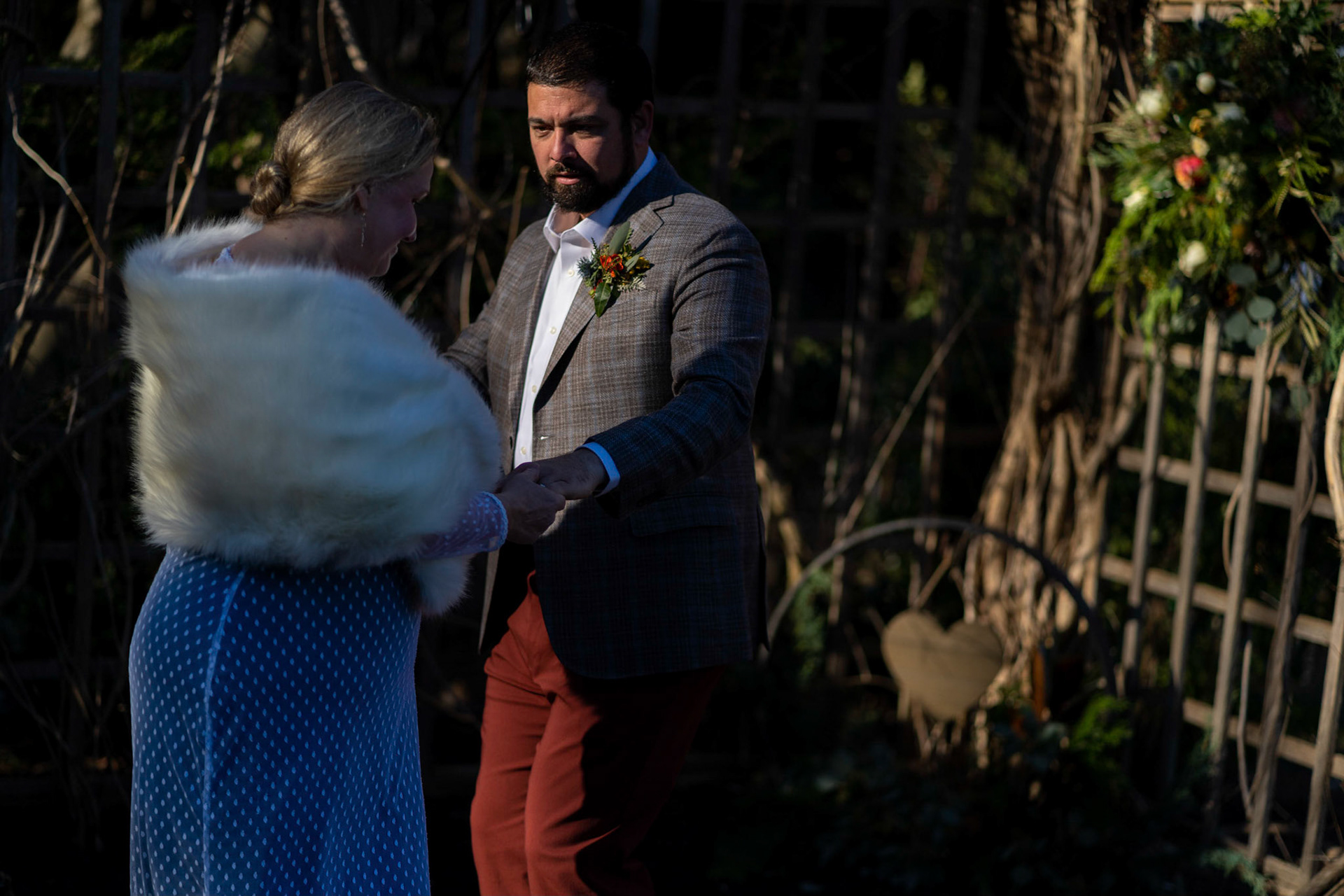 Sarah and Raj wed at their home in Parkton, MD on Sunday, December 27, 2020.
