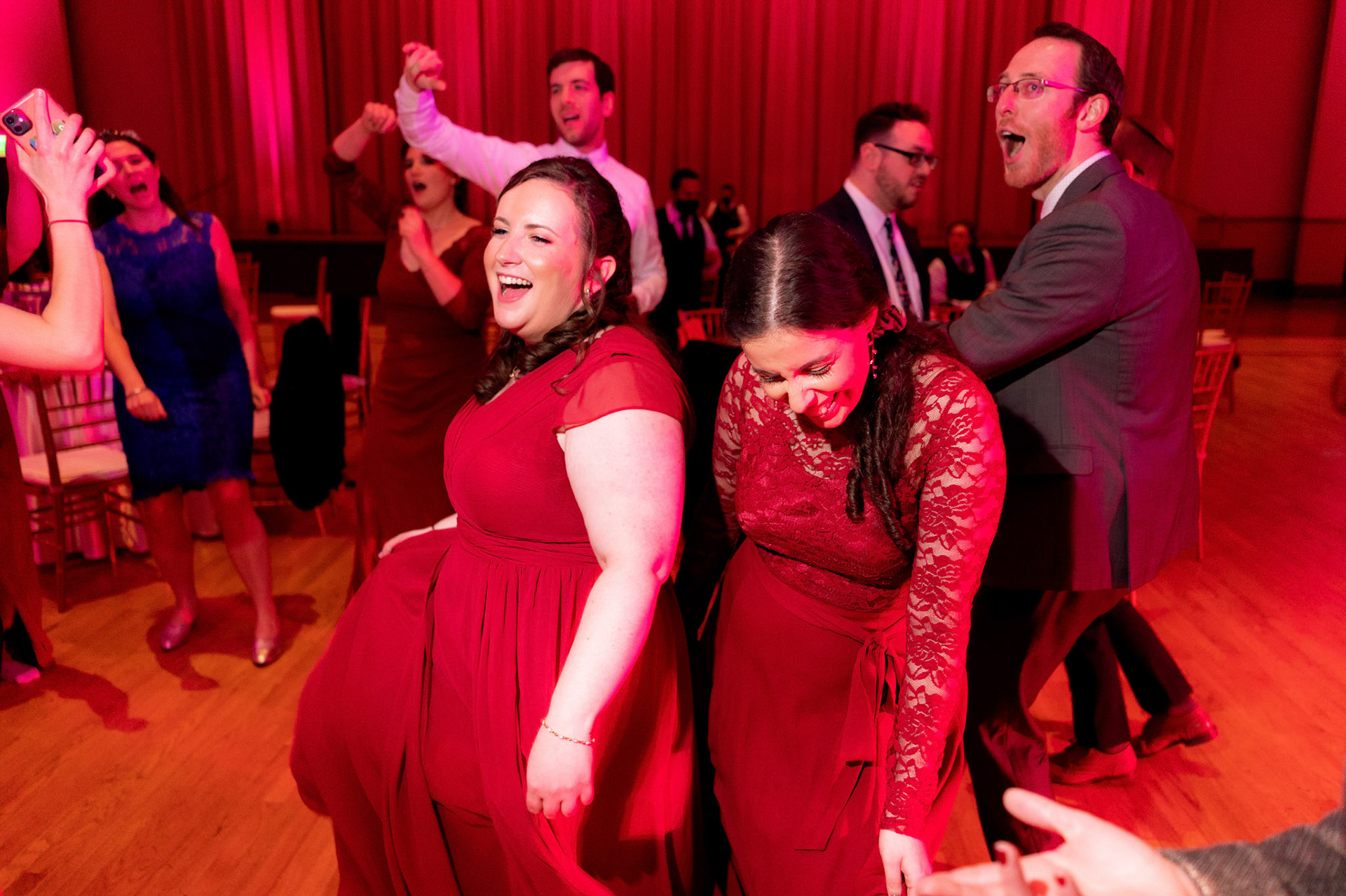 Wedding of Rebecca and Elliot at Beth Tfiloh in Pikesville, MD on Sunday, December 12, 2021.