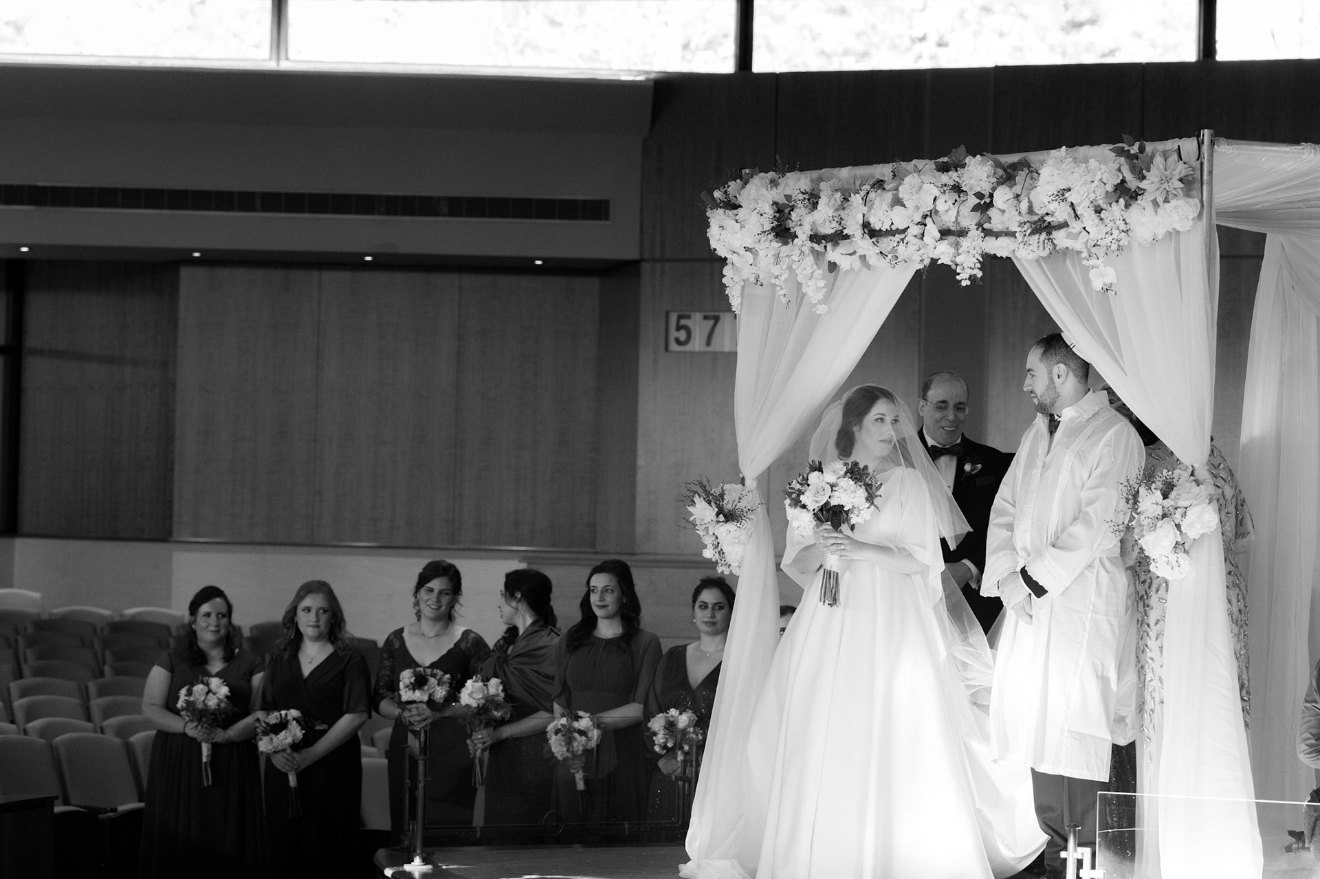 Wedding of Rebecca and Elliot at Beth Tfiloh in Pikesville, MD on Sunday, December 12, 2021.