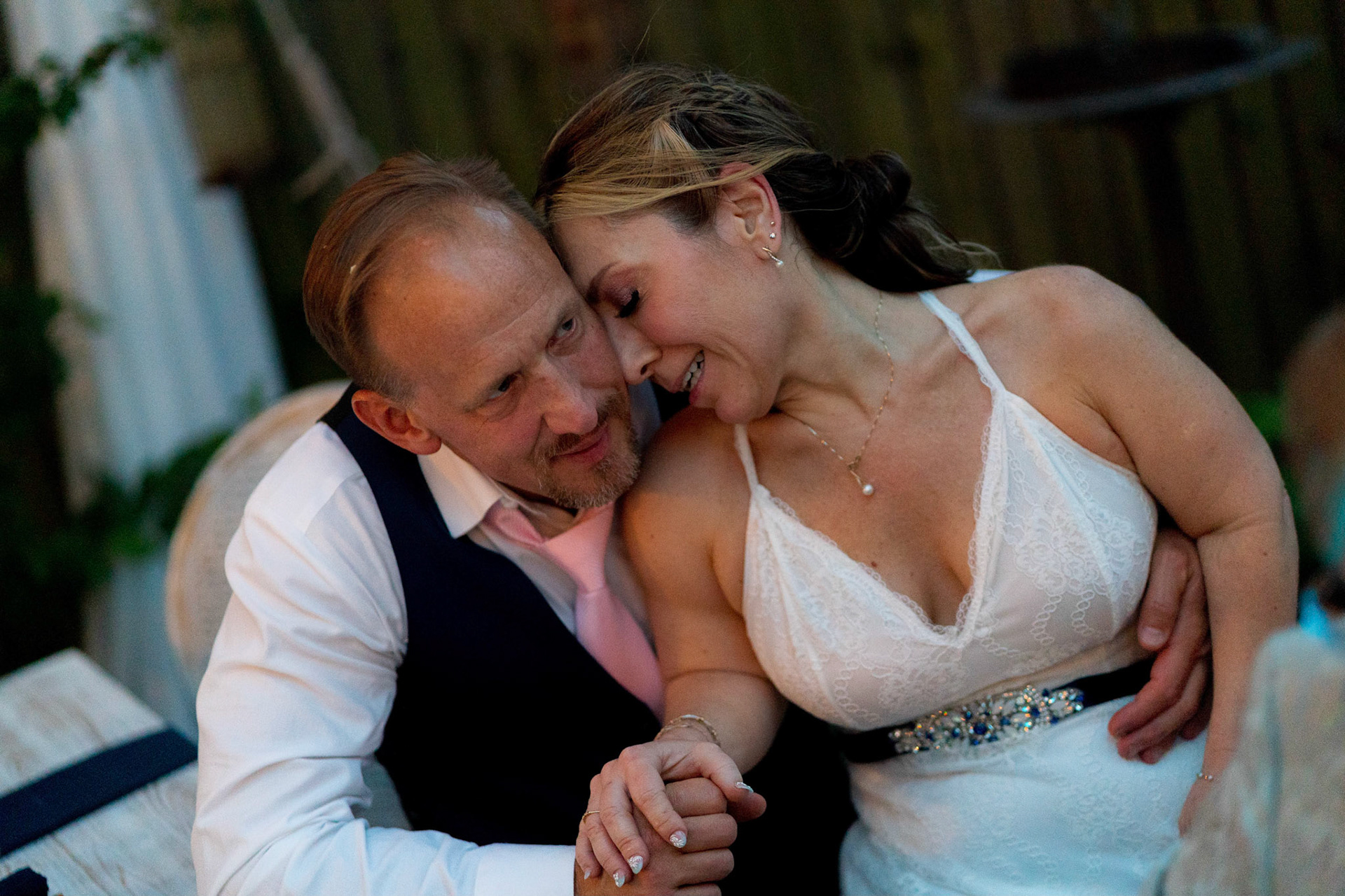 Marina and Mike’s intimate wedding at their home in Arlington, VA.