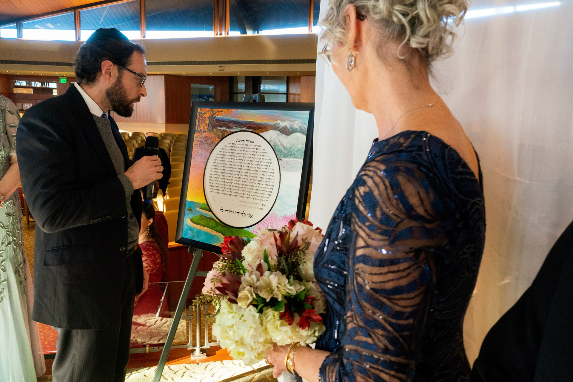 Wedding of Rebecca and Elliot at Beth Tfiloh in Pikesville, MD on Sunday, December 12, 2021.