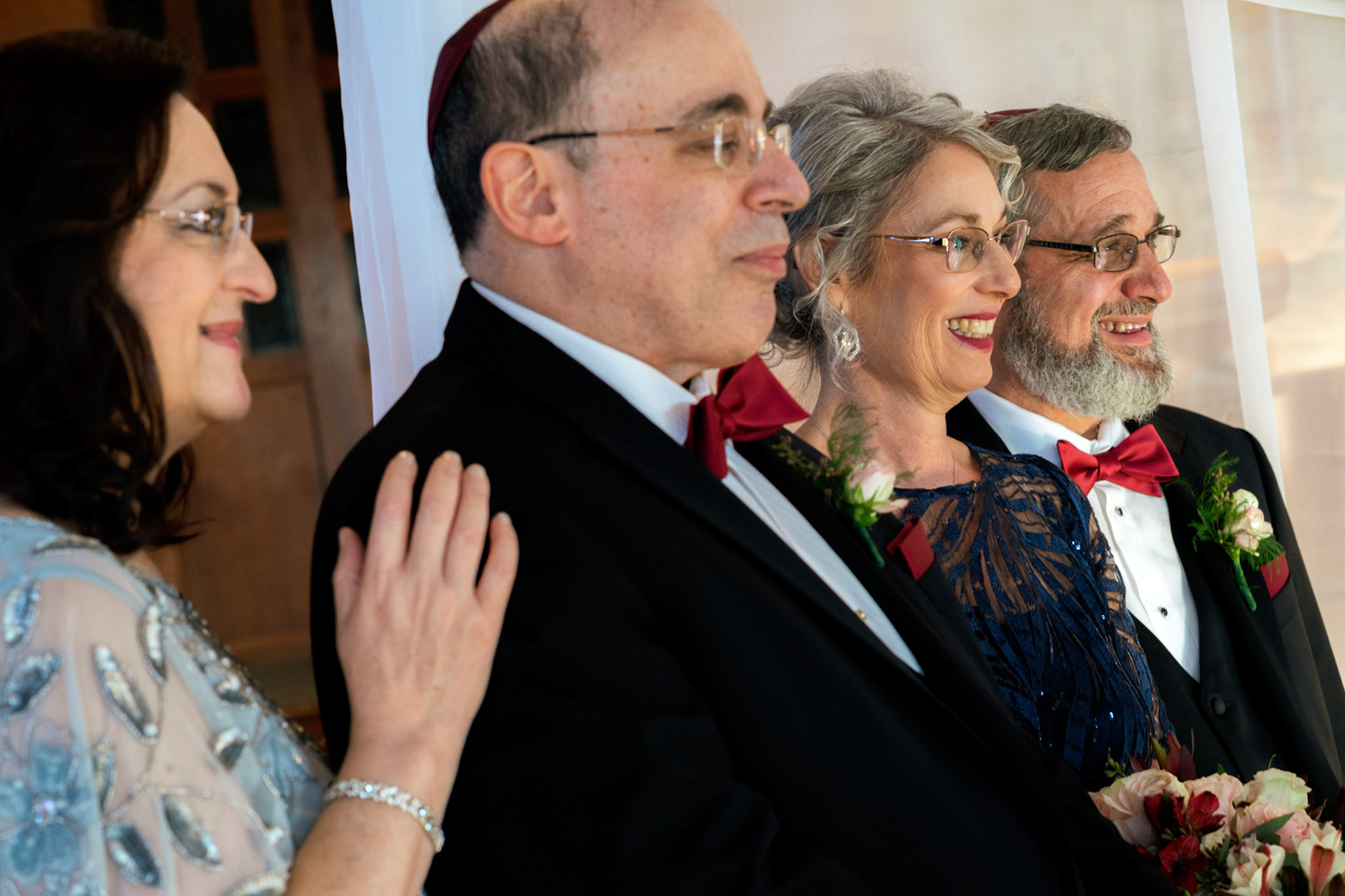 Wedding of Rebecca and Elliot at Beth Tfiloh in Pikesville, MD on Sunday, December 12, 2021.