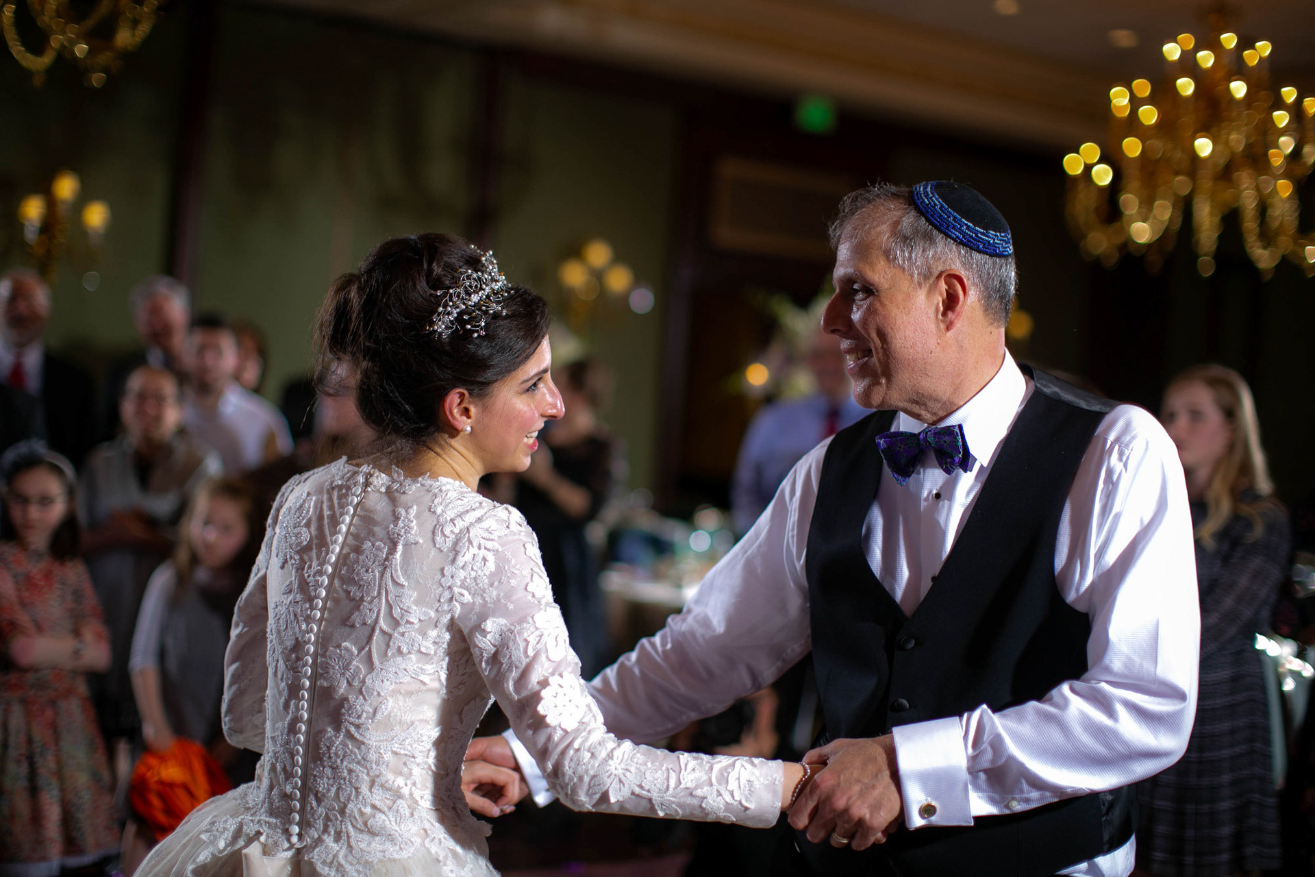 Modern Orthodox Jewish Wedding Grand Lodge Hunt Valley Baltimore Chosson Kallah Tish Bedeken Chuppah Party Portraits Spring Cloudy Rain Fran Berger