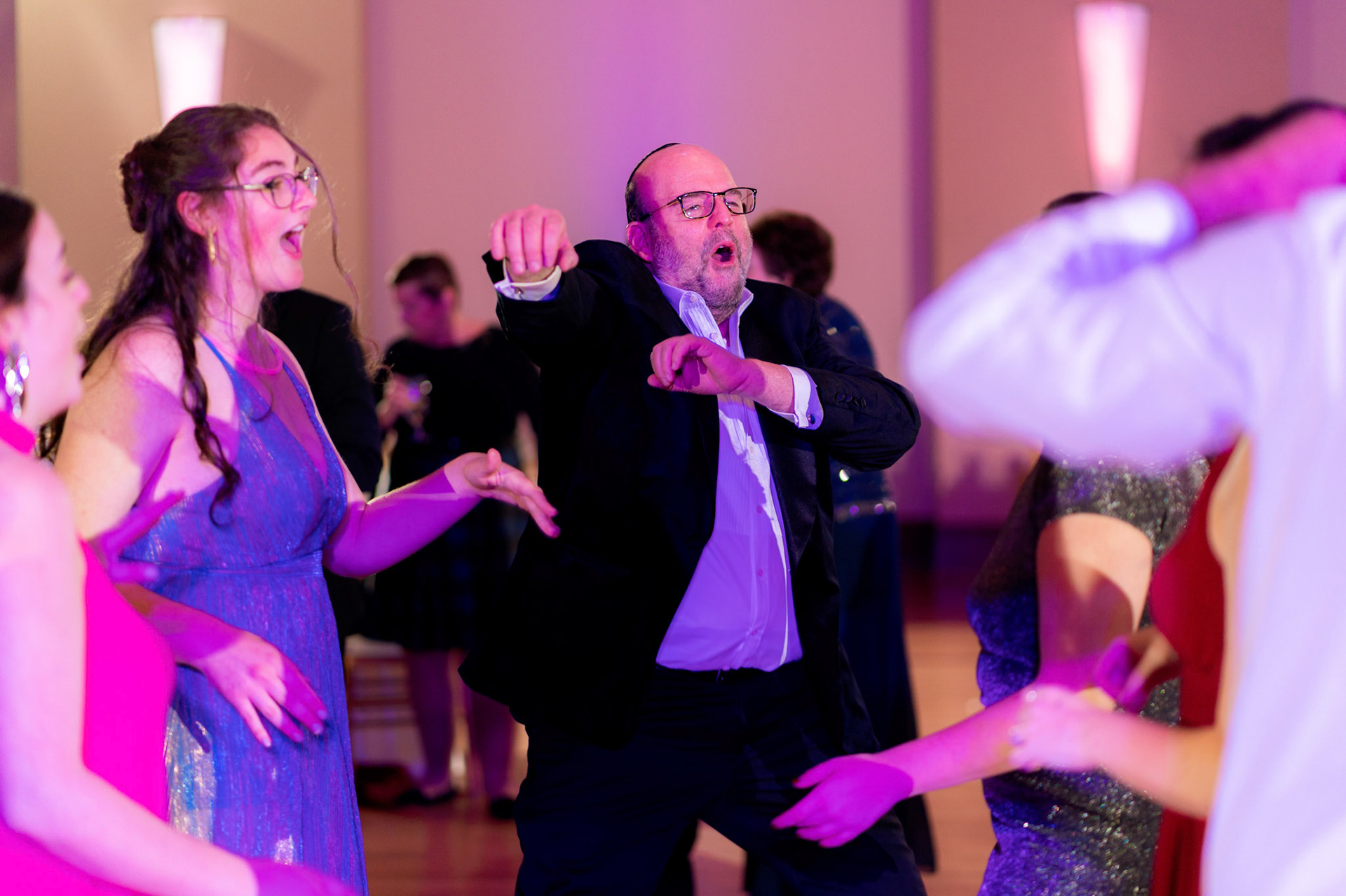 Wedding of Rebecca and Elliot at Beth Tfiloh in Pikesville, MD on Sunday, December 12, 2021.