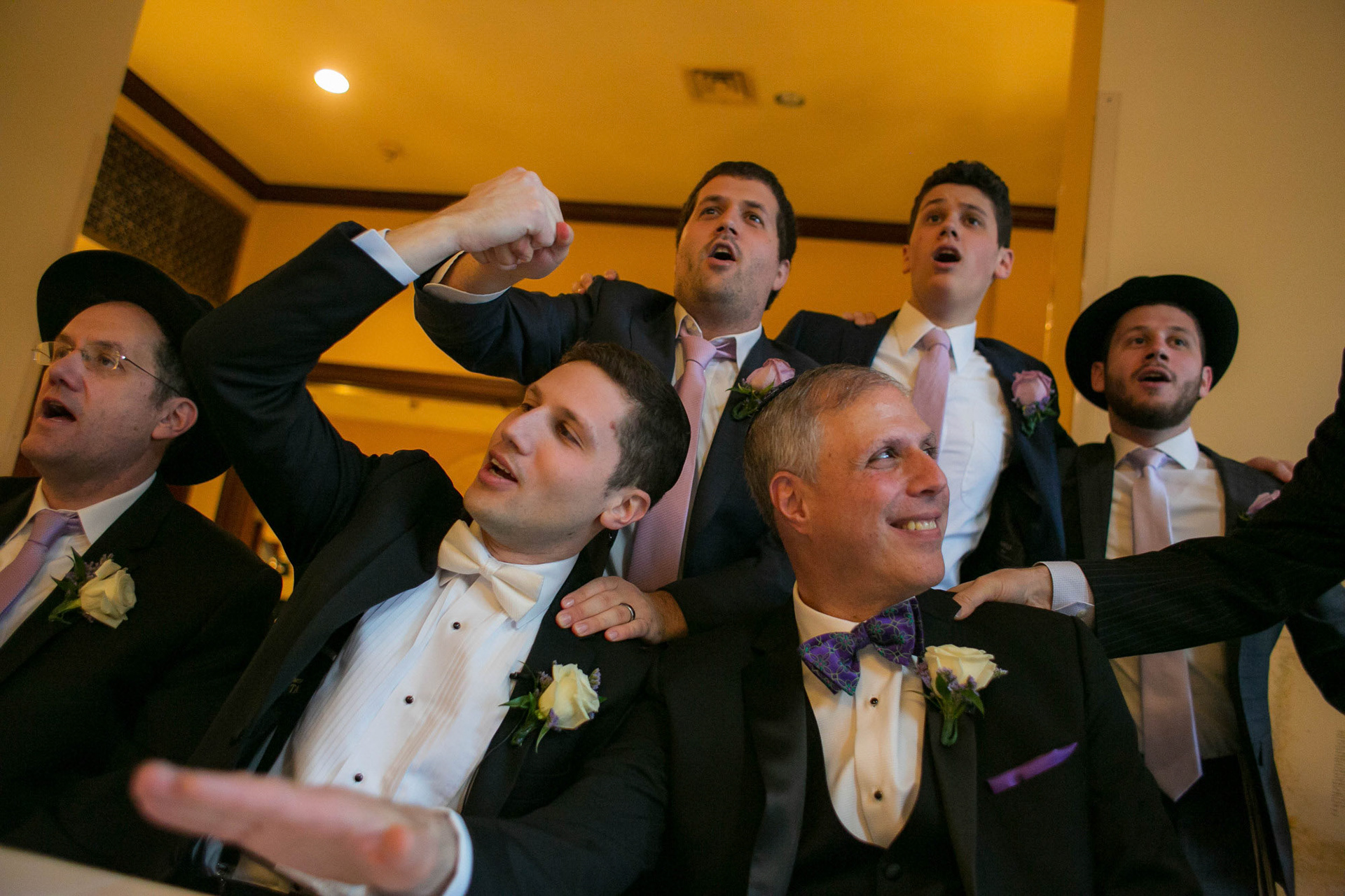 Modern Orthodox Jewish Wedding Grand Lodge Hunt Valley Baltimore Chosson Kallah Tish Bedeken Chuppah Party Portraits Spring Cloudy Rain Fran Berger