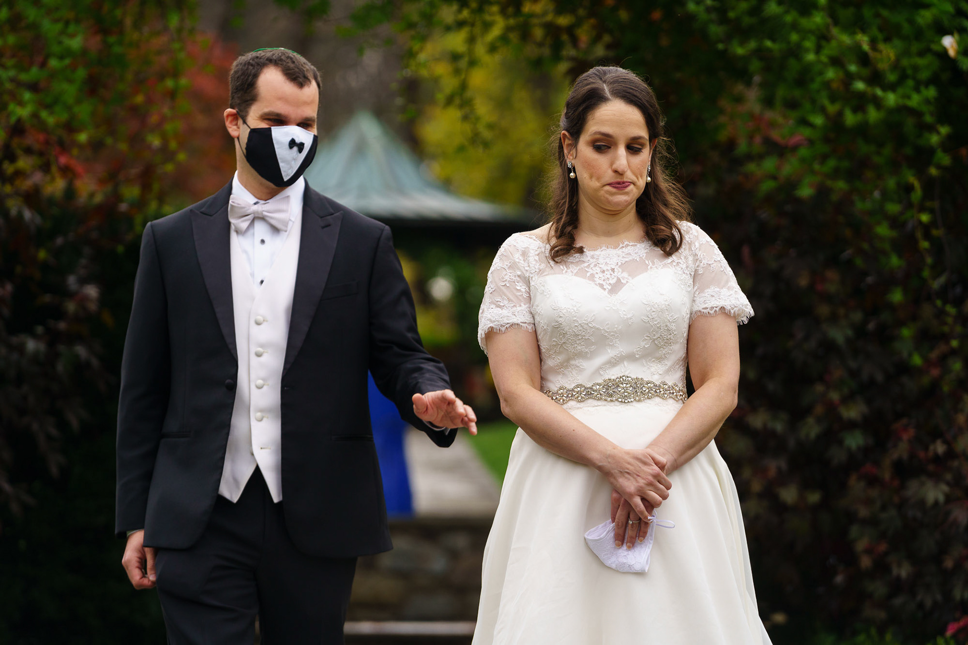 Shoshana and Dani wed at Brookside Gardens in Wheaton, MD on Sunday, November 1, 2020.