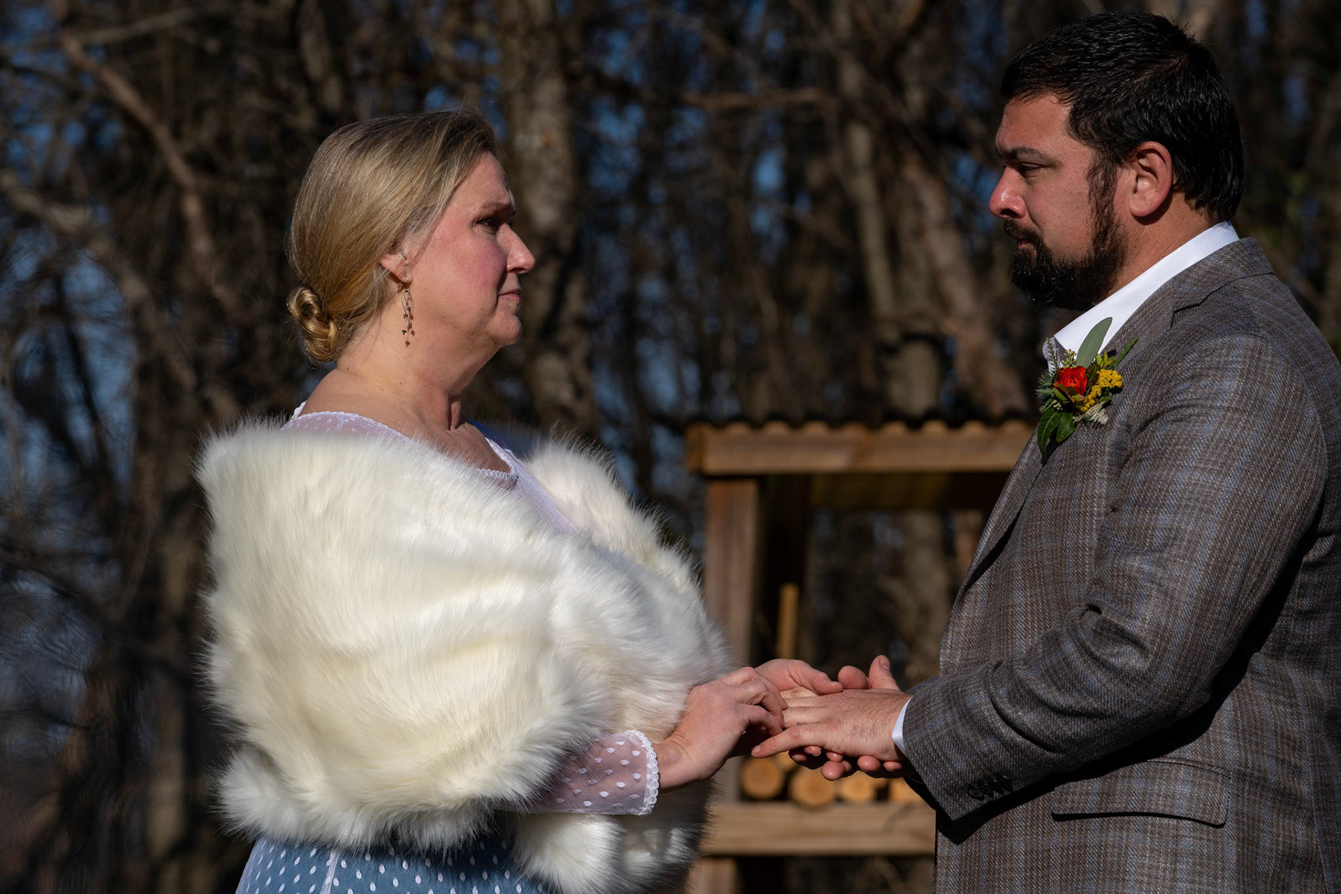 Sarah and Raj wed at their home in Parkton, MD on Sunday, December 27, 2020.