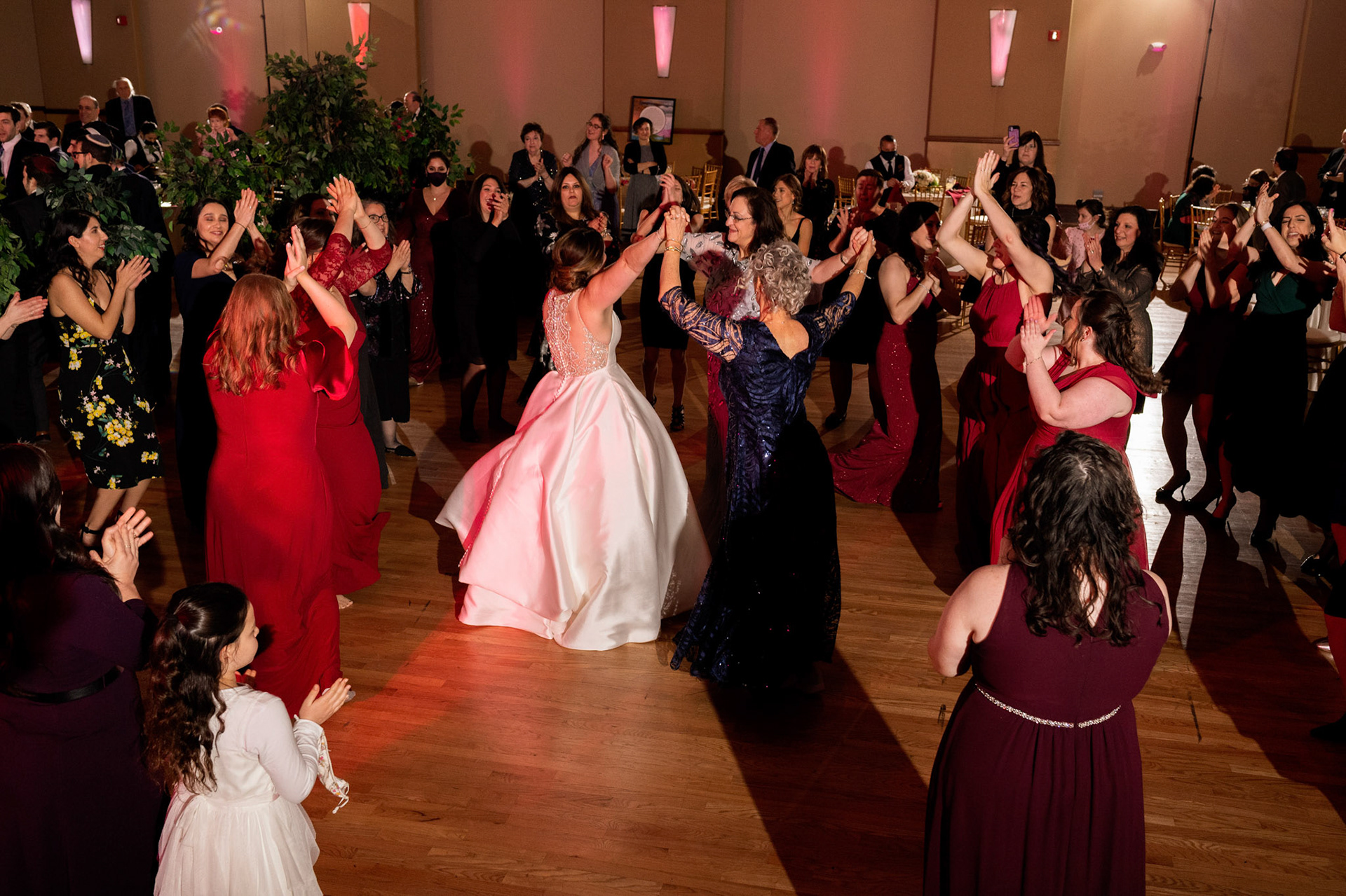 Wedding of Rebecca and Elliot at Beth Tfiloh in Pikesville, MD on Sunday, December 12, 2021.