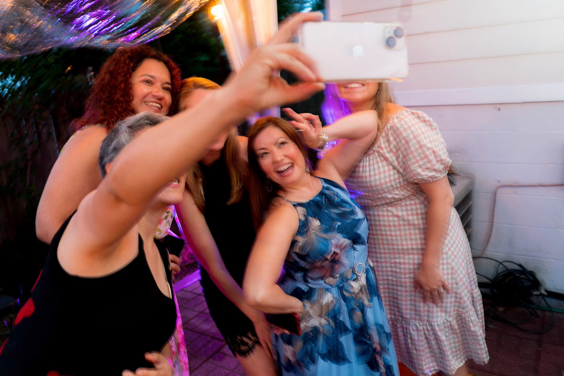 Marina and Mike’s intimate wedding at their home in Arlington, VA.