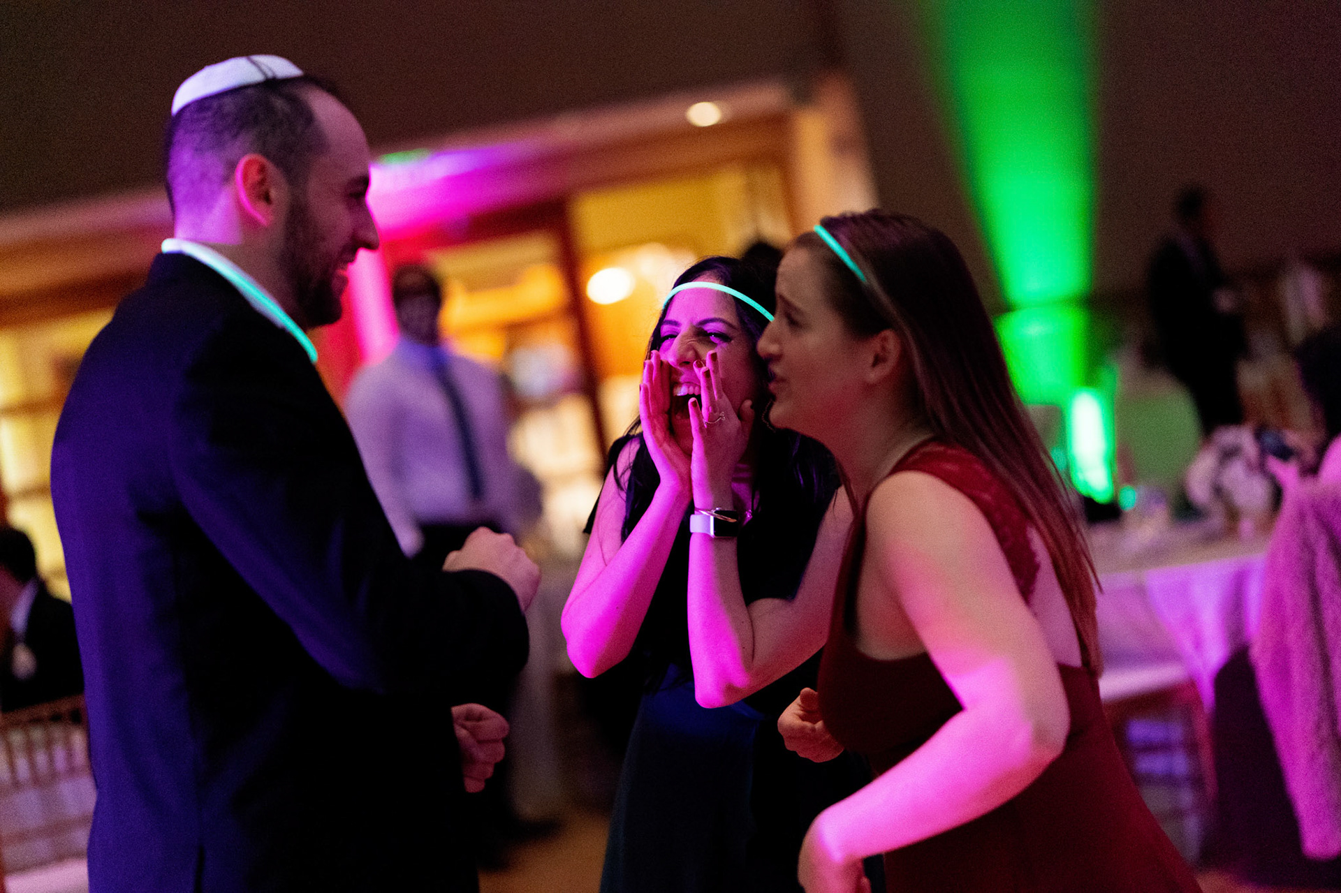 Wedding of Rebecca and Elliot at Beth Tfiloh in Pikesville, MD on Sunday, December 12, 2021.