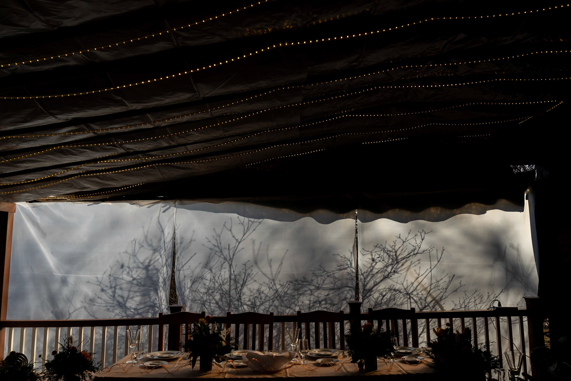 Sarah and Raj wed at their home in Parkton, MD on Sunday, December 27, 2020.