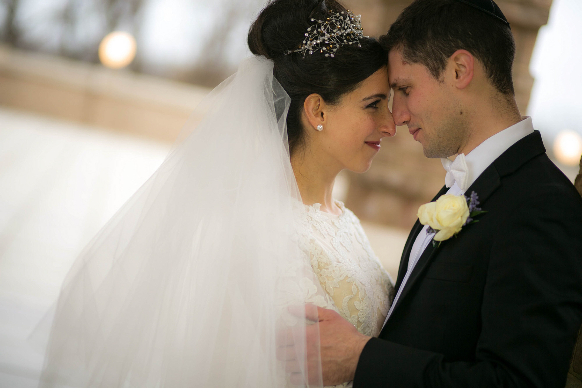 Modern Orthodox Jewish Wedding Grand Lodge Hunt Valley Baltimore Chosson Kallah Tish Bedeken Chuppah Party Portraits Spring Cloudy Rain Fran Berger