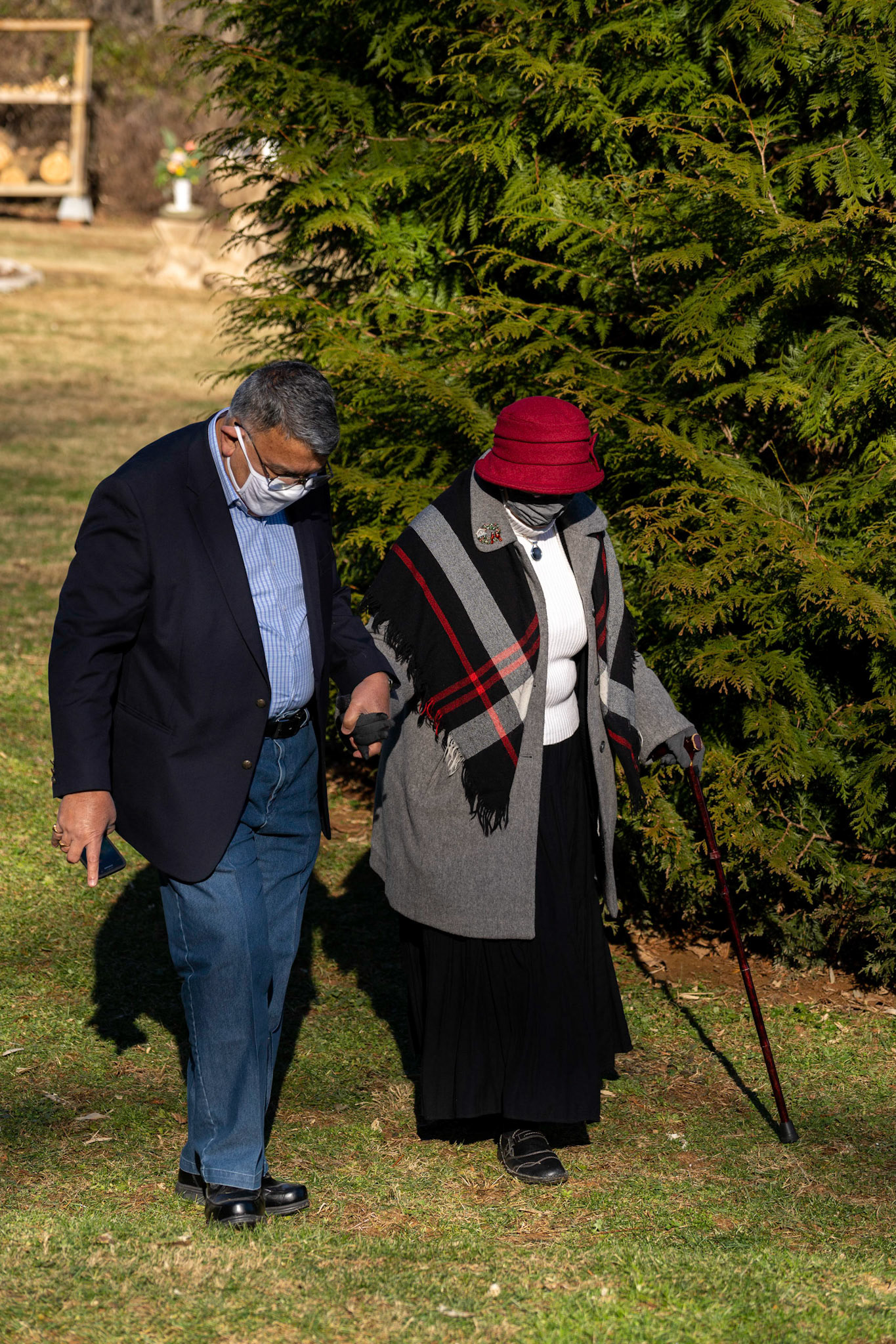 Sarah and Raj wed at their home in Parkton, MD on Sunday, December 27, 2020.
