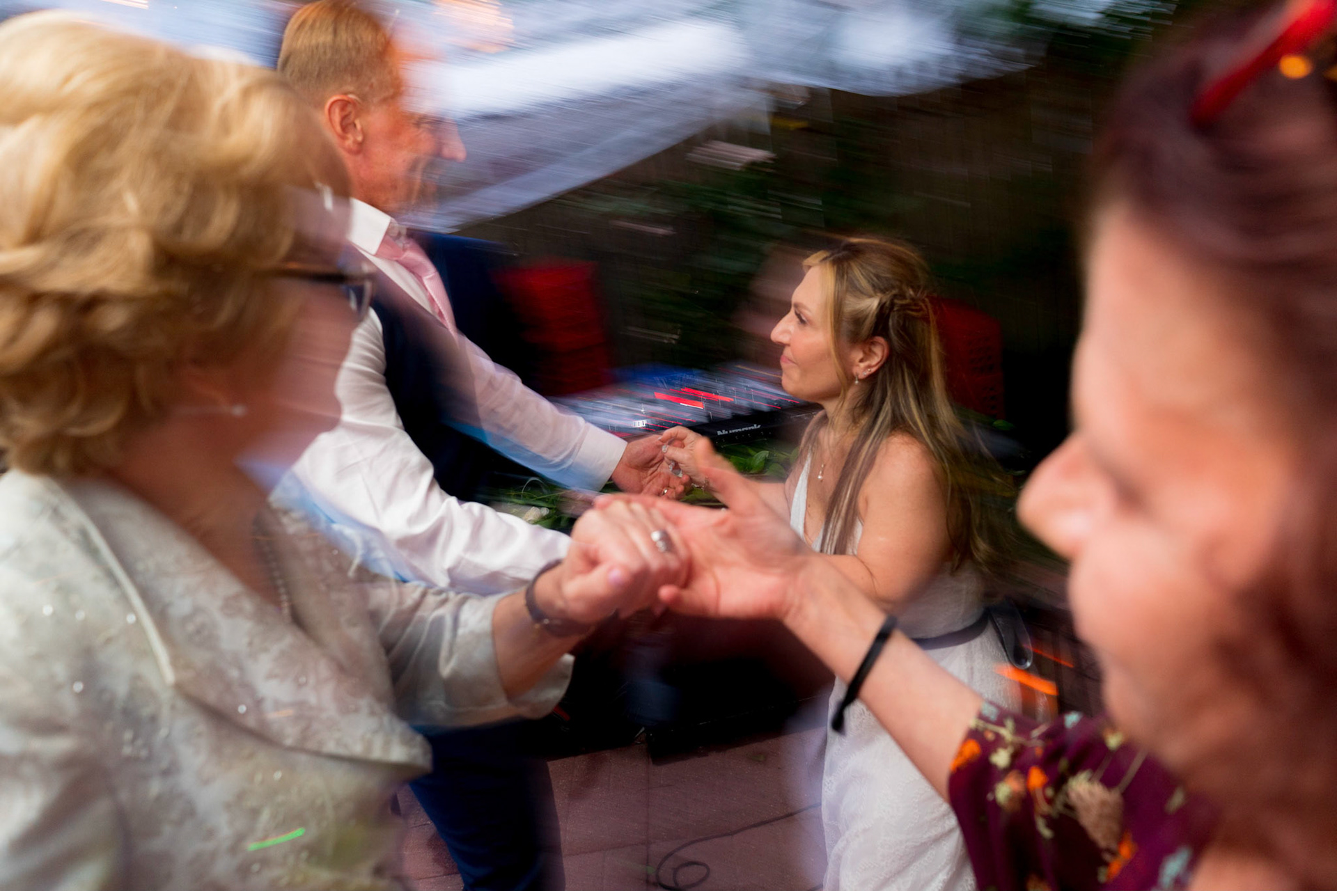 Marina and Mike’s intimate wedding at their home in Arlington, VA.