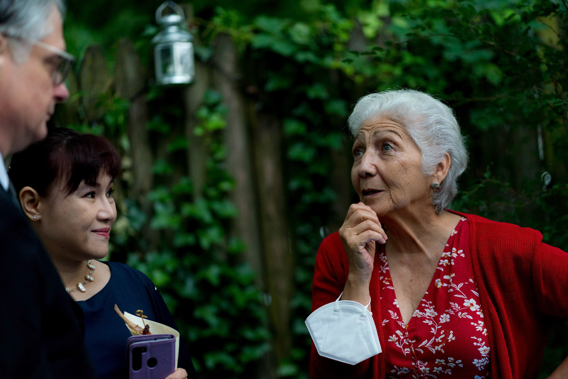 Marina and Mike’s intimate wedding at their home in Arlington, VA.