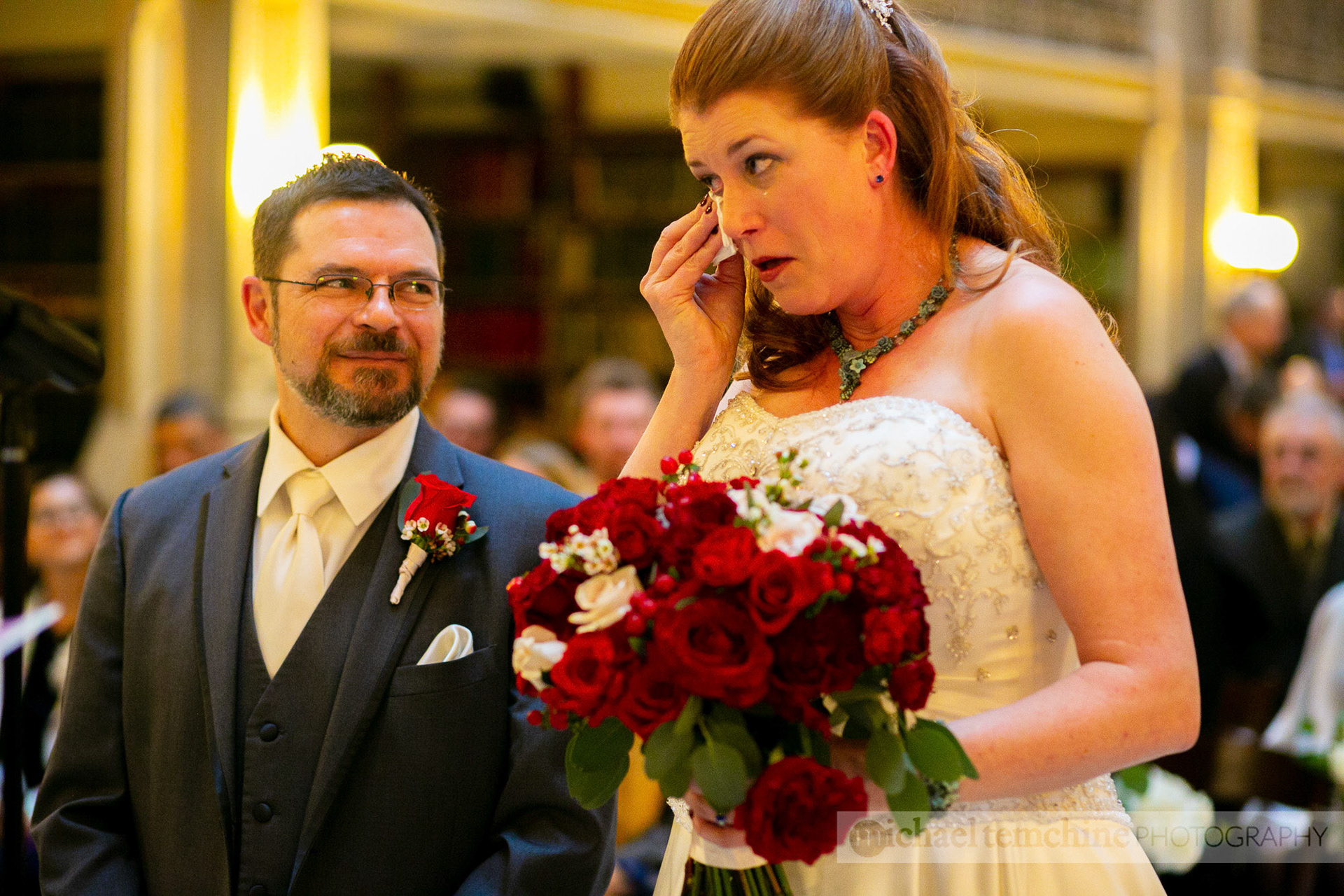 Denise and Sylvain's Peabody Institute wedding on March 2, 2019 in Baltimore, MD